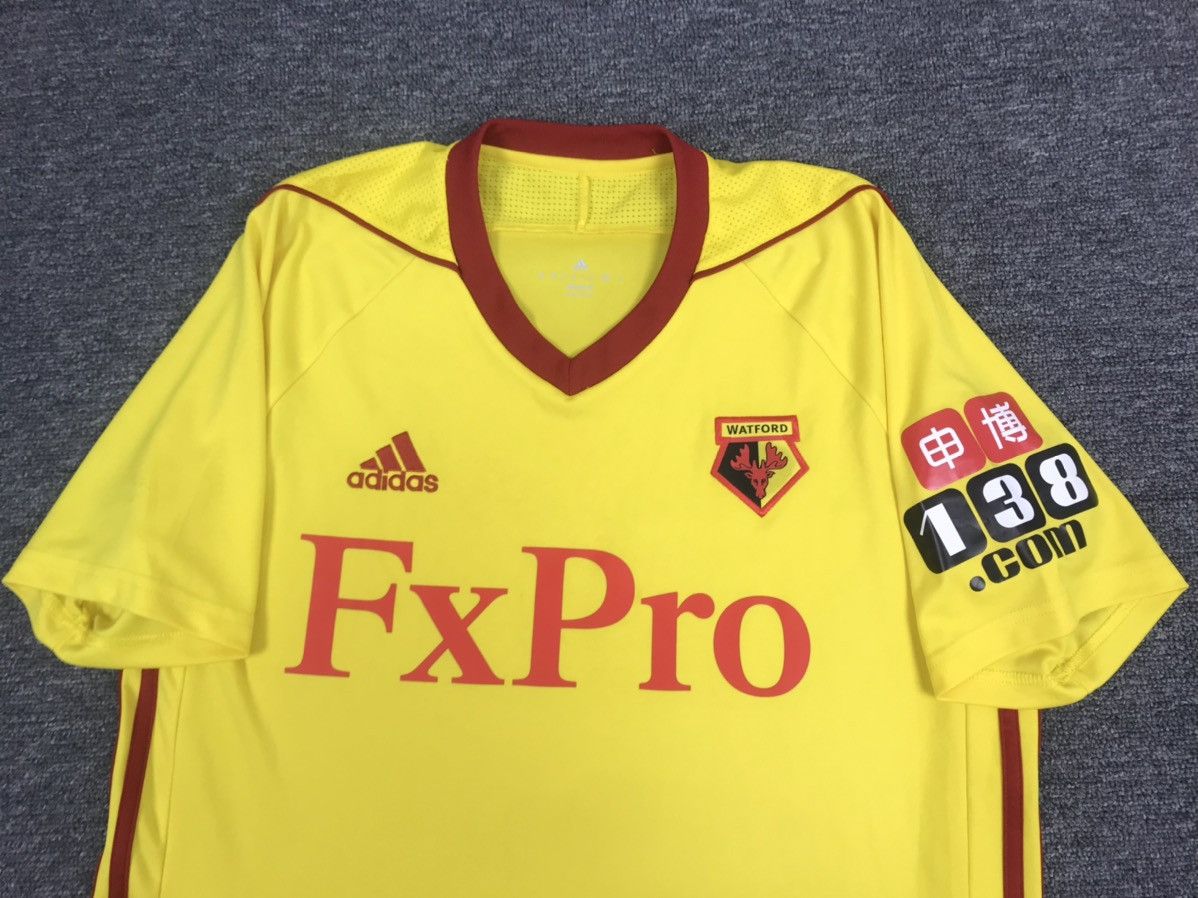 Adidas Watford Jersey 2017 2018 Home Shirt Football Adidas BR6835 Size US M / EU 48-50 / 2 - 3 Thumbnail
