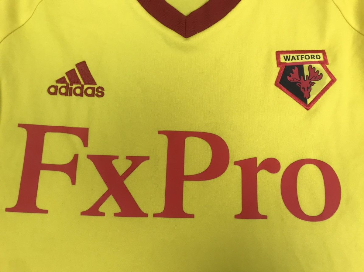 Adidas Watford Jersey 2017 2018 Home Shirt Football Adidas BR6835 Size US M / EU 48-50 / 2 - 7 Thumbnail