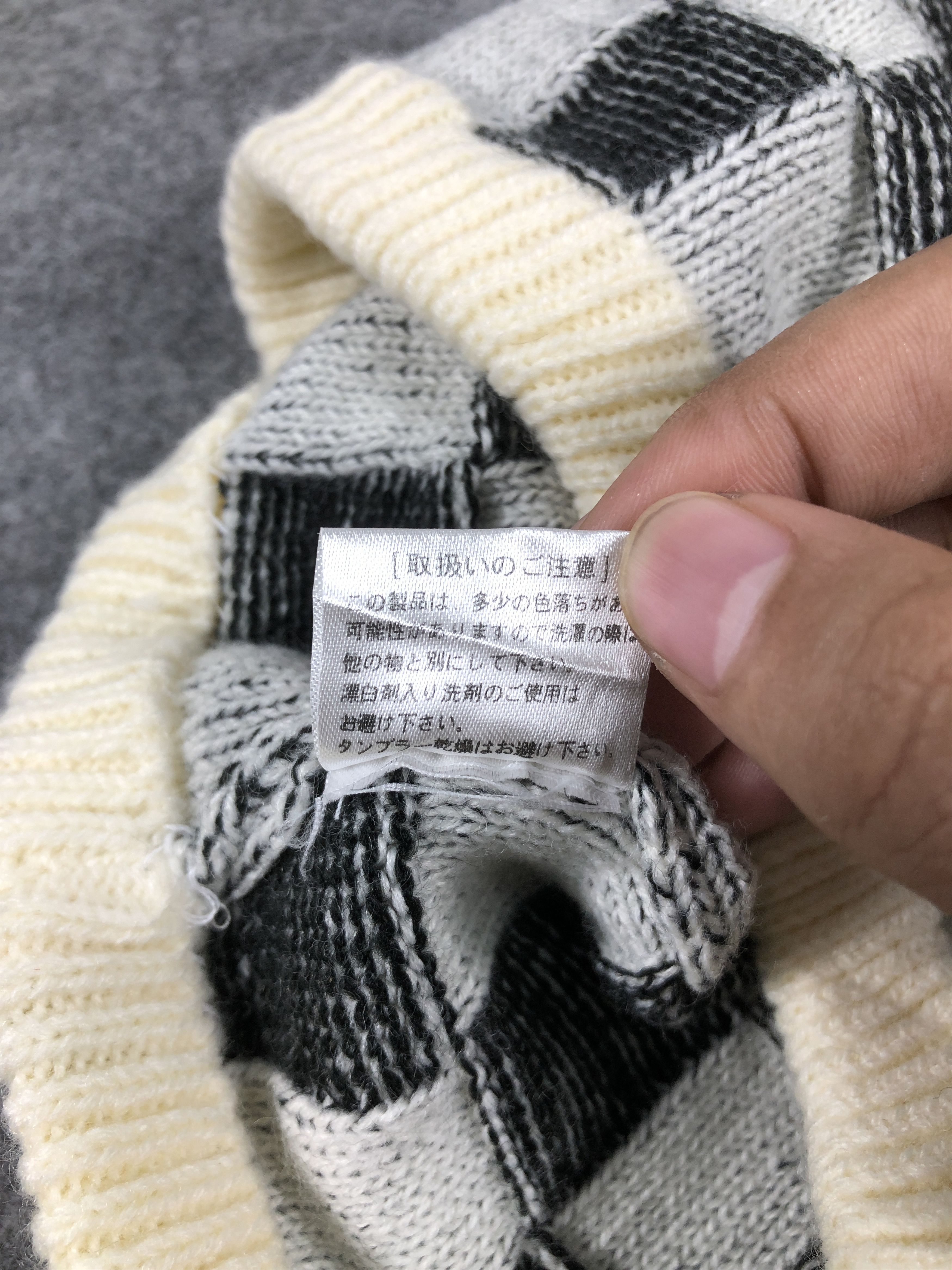 Japanese Brand × Vintage Vintage Japanese Brand Checked Beanie / Snow Hat / Snow Cap Size ONE SIZE - 6 Thumbnail