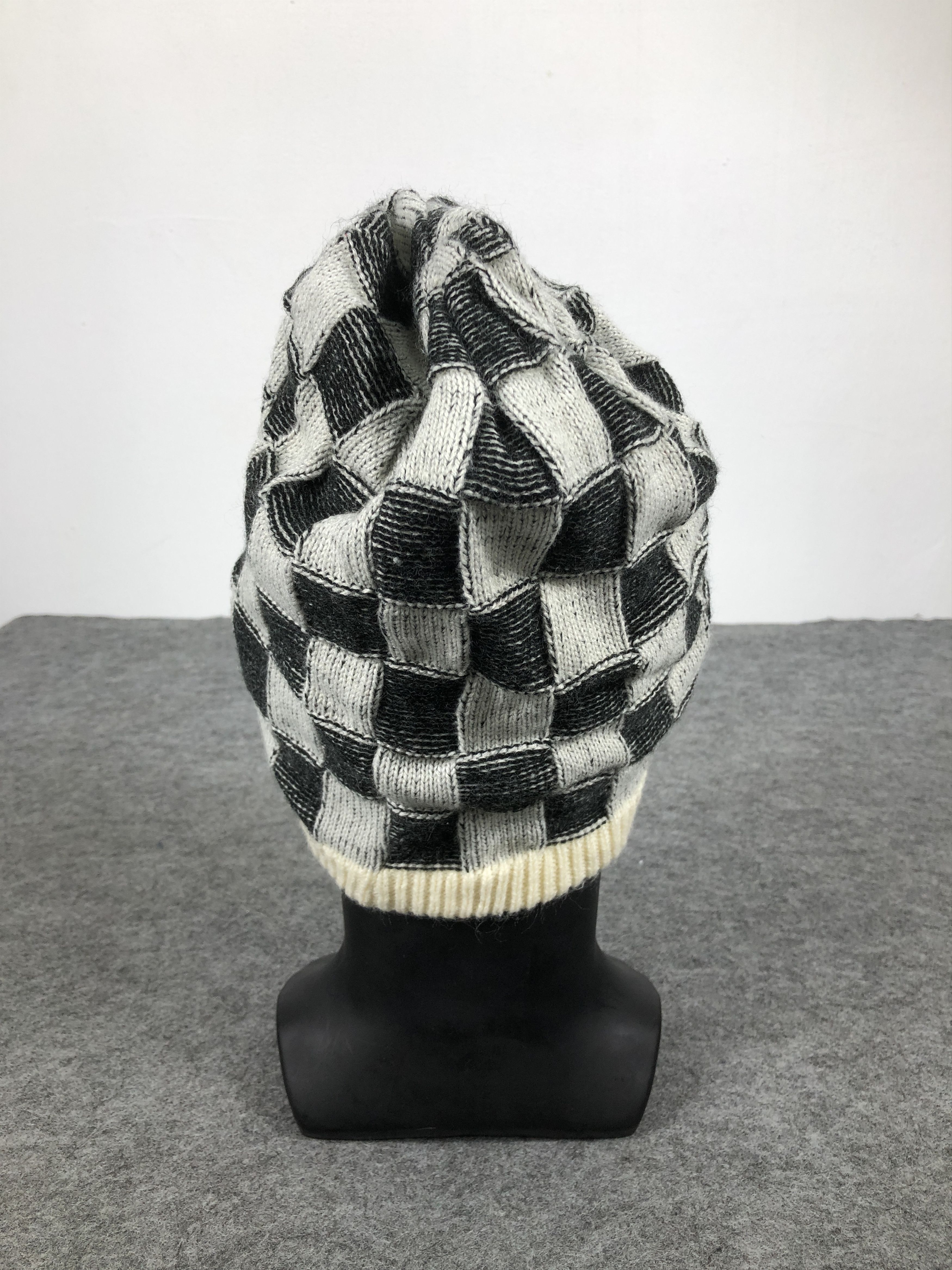 Japanese Brand × Vintage Vintage Japanese Brand Checked Beanie / Snow Hat / Snow Cap Size ONE SIZE - 3 Thumbnail