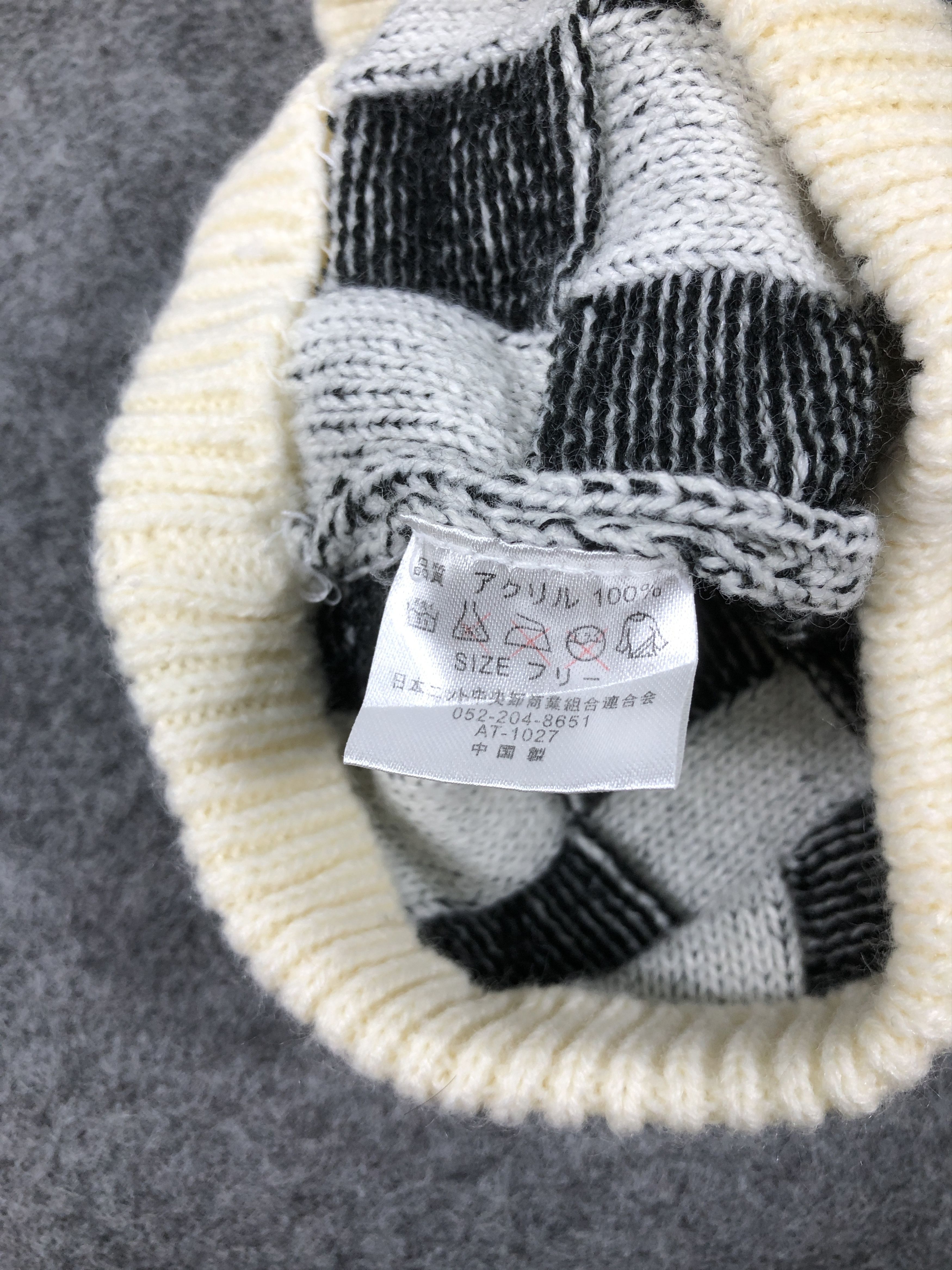Japanese Brand × Vintage Vintage Japanese Brand Checked Beanie / Snow Hat / Snow Cap Size ONE SIZE - 5 Thumbnail