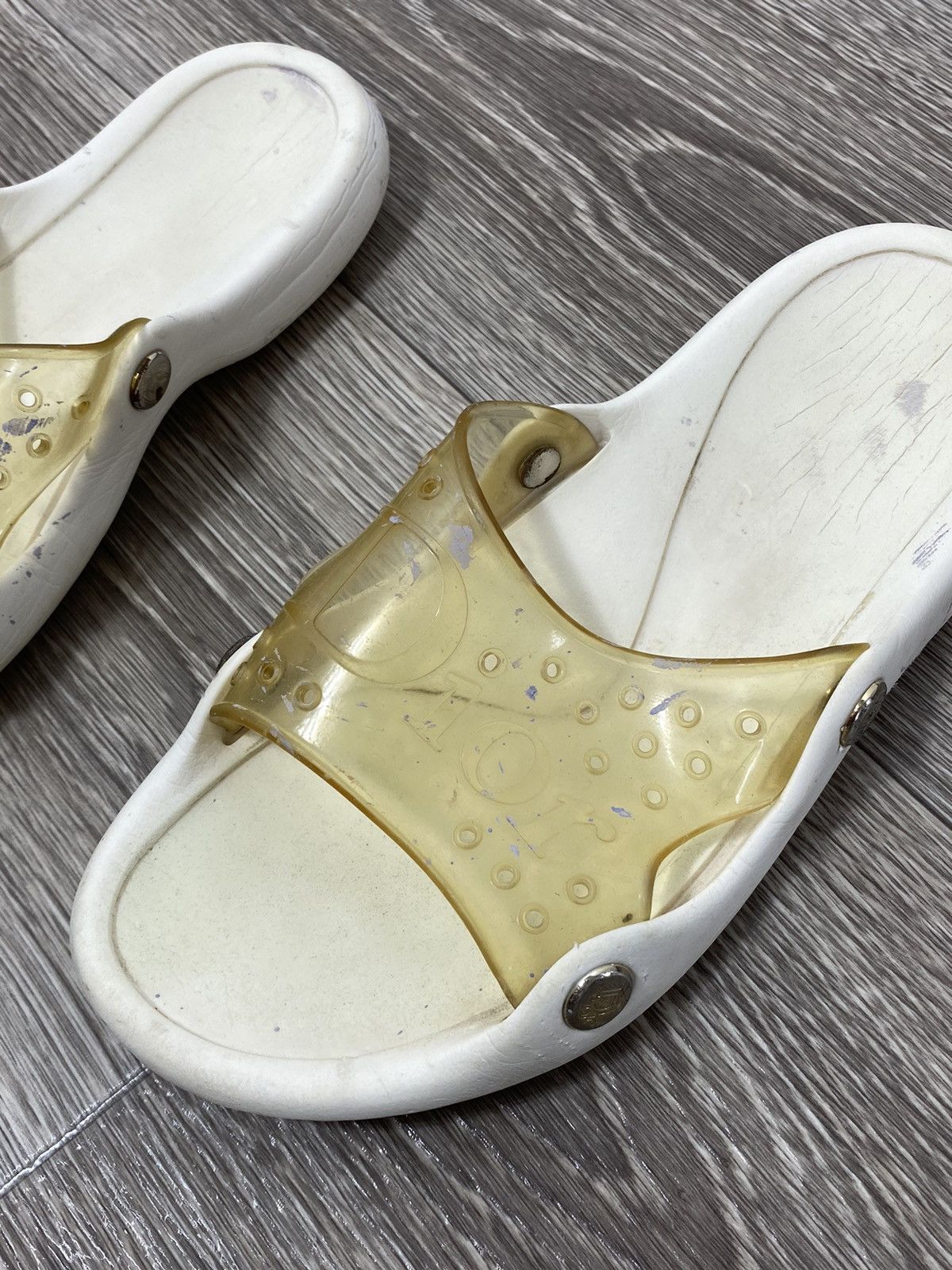 Dior 2000s DIOR VINTAGE RUBBER FLIP FLOPS Size US 5.5 / IT 35.5 - 2 Thumbnail