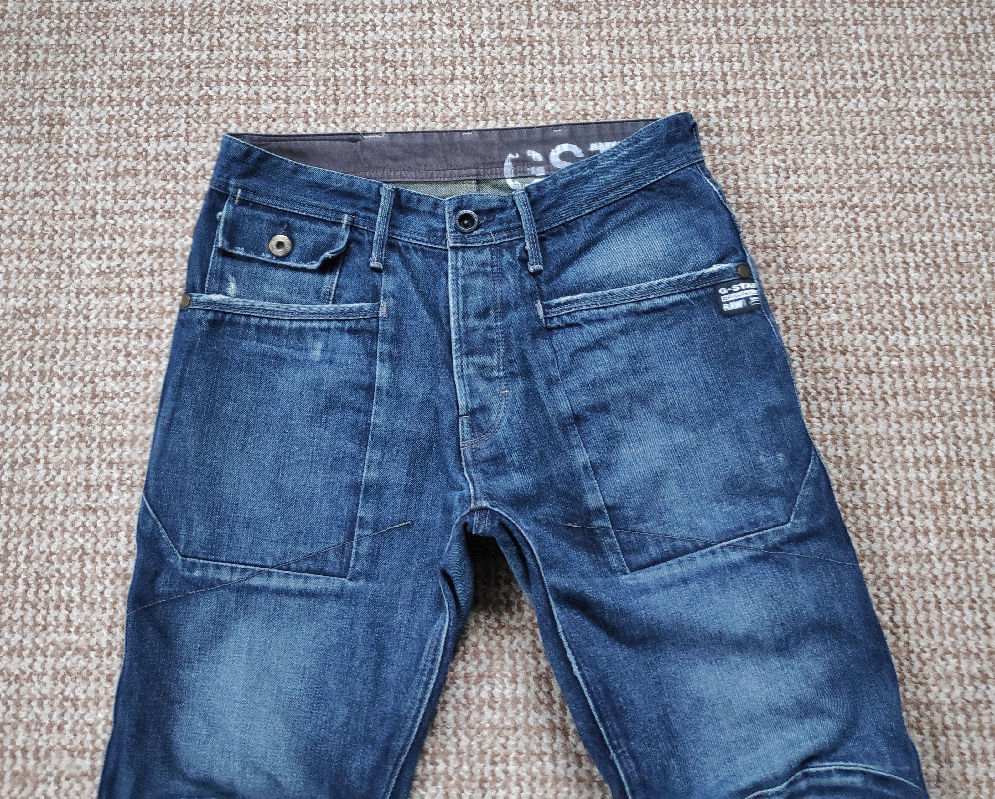 G-Star G-Star Raw Navy Jack Loose Tapered Denim Jeans Size US 30 / EU 46 - 3 Thumbnail