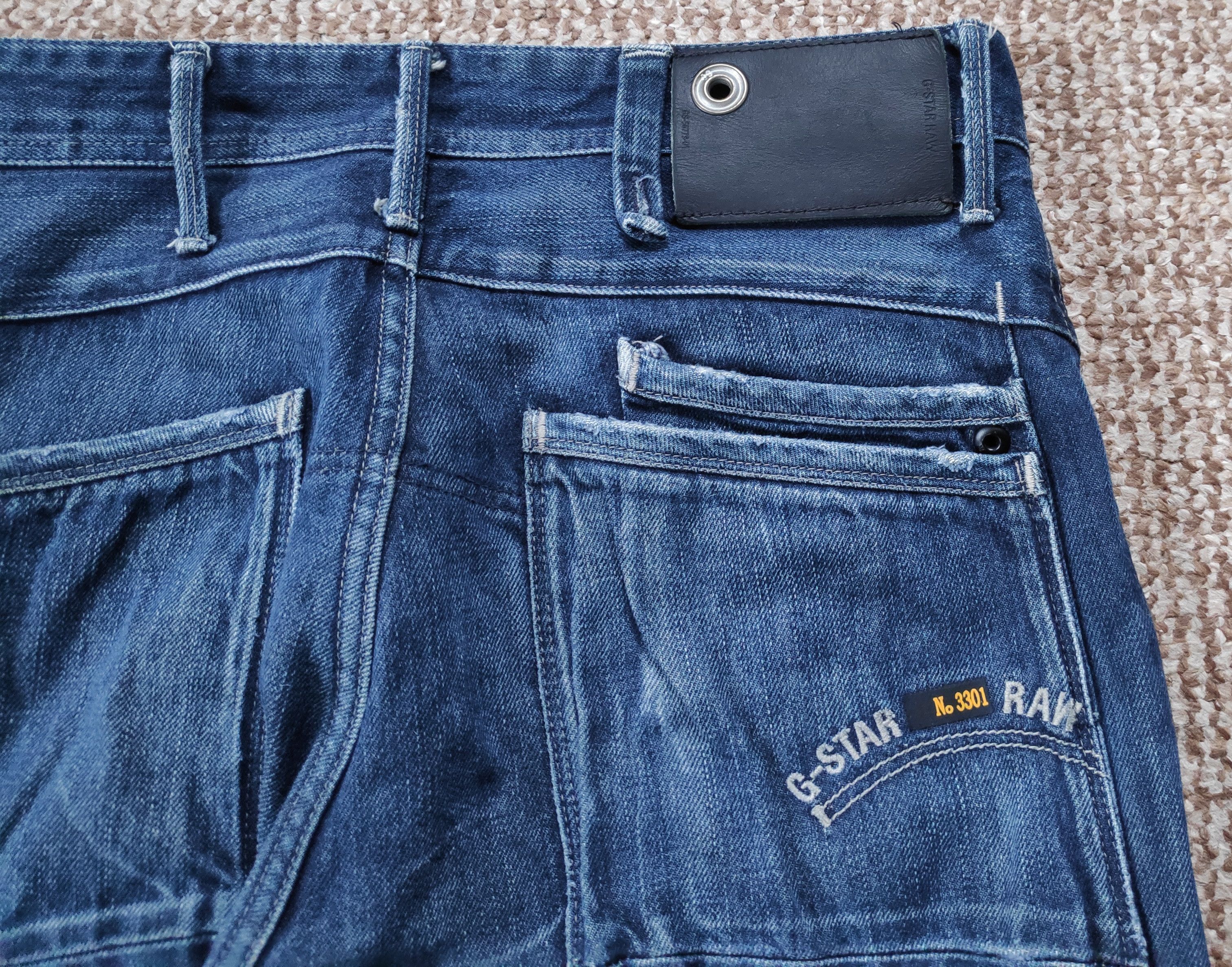 G-Star G-Star Raw Navy Jack Loose Tapered Denim Jeans Size US 30 / EU 46 - 8 Thumbnail