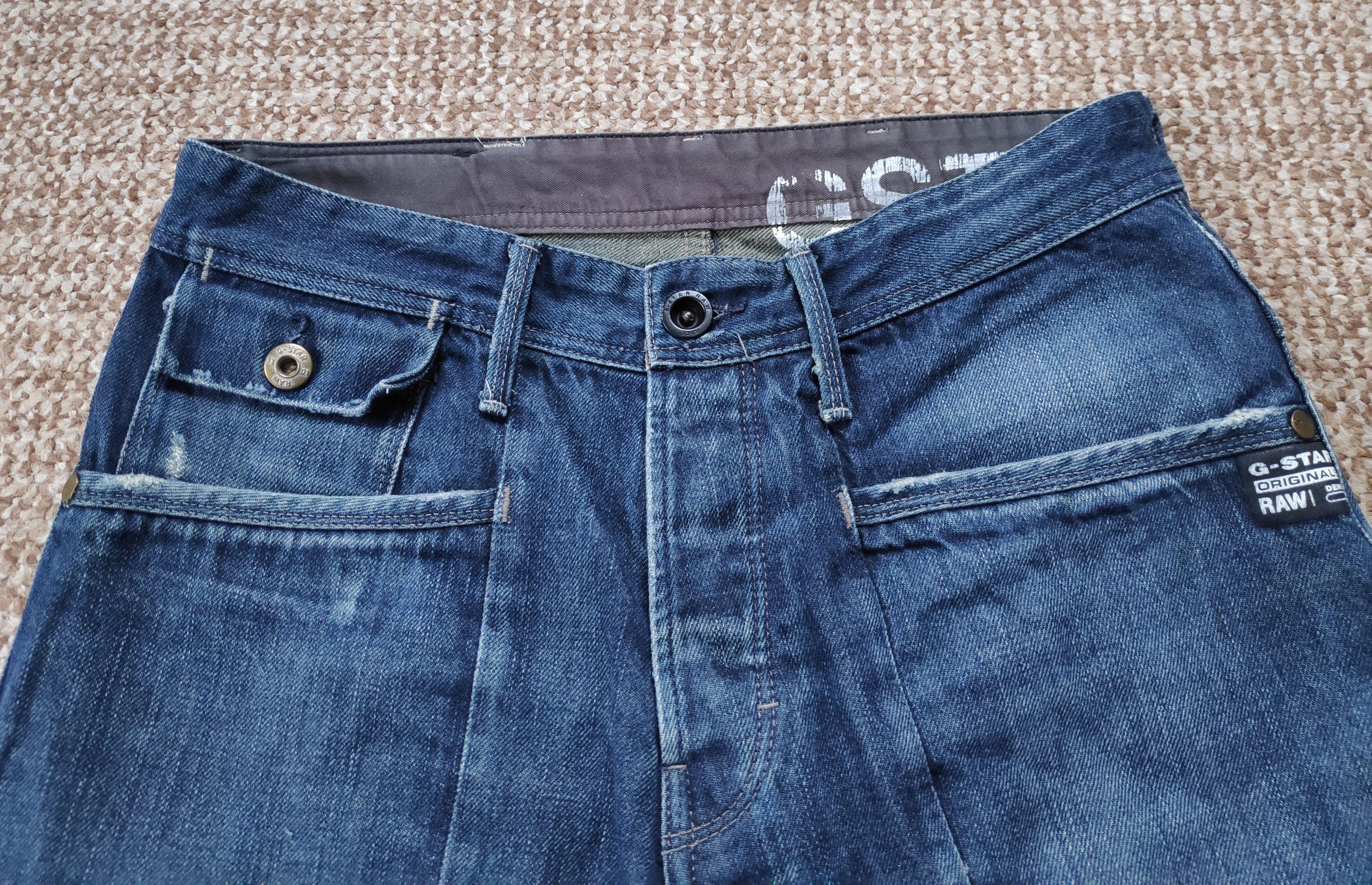 G-Star G-Star Raw Navy Jack Loose Tapered Denim Jeans Size US 30 / EU 46 - 4 Thumbnail