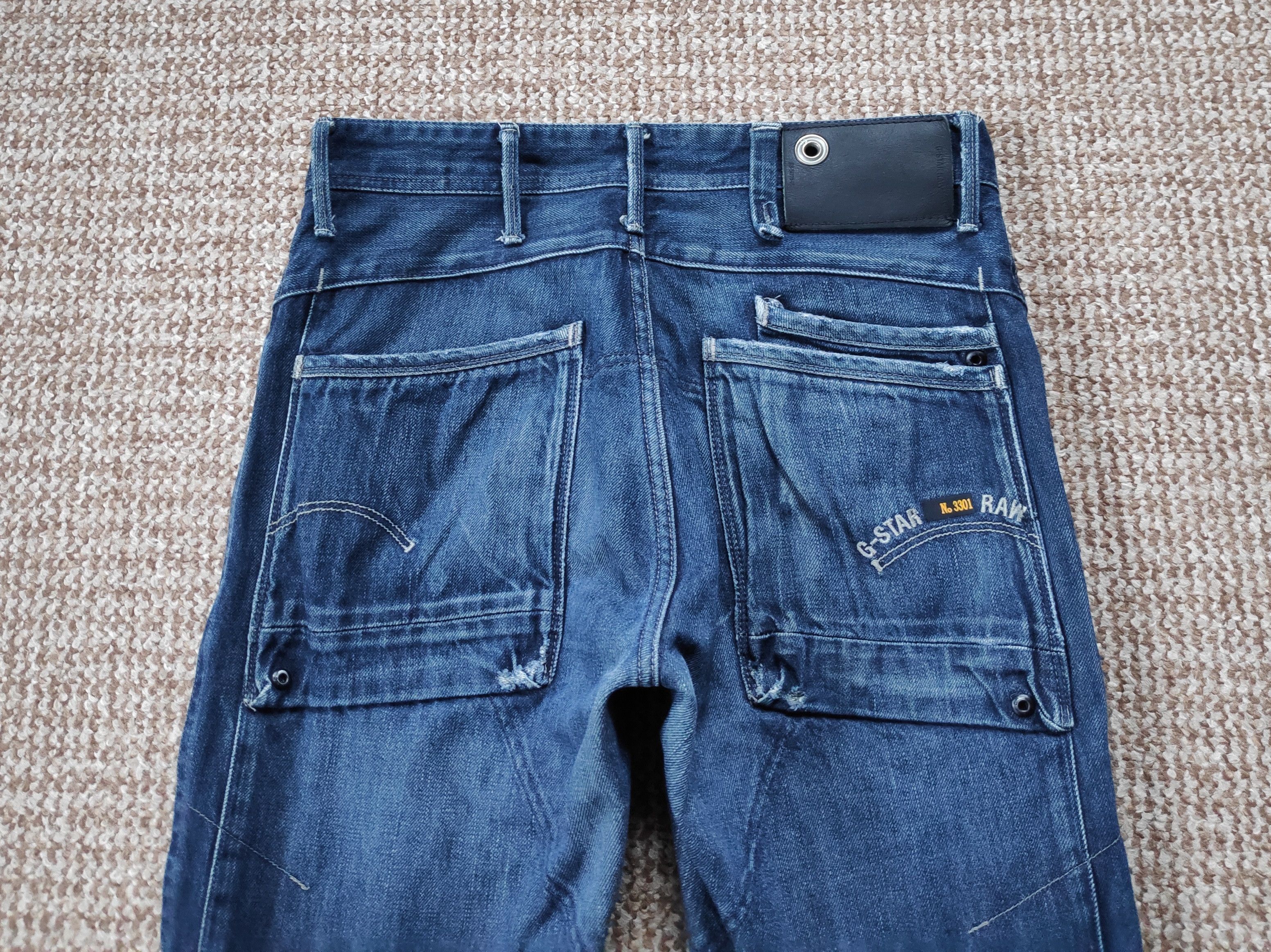 G-Star G-Star Raw Navy Jack Loose Tapered Denim Jeans Size US 30 / EU 46 - 7 Thumbnail