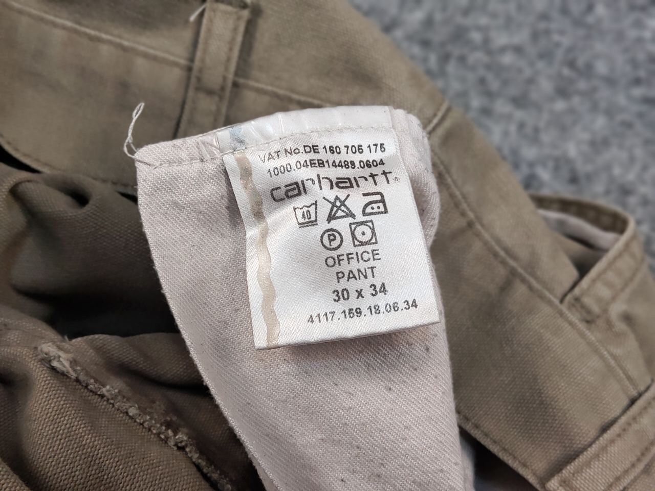 Carhartt Vintage 90's Carhartt Office canvas Work Trousers Pants Size US 30 / EU 46 - 15 Thumbnail