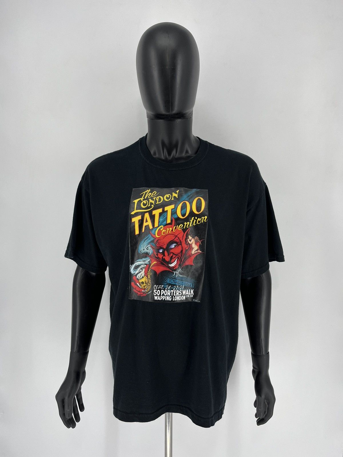 Band Tees × Vintage Vintage Y2K Humor Faded T-shirt Tattoo big logo Size US XL / EU 56 / 4 - 2 Thumbnail
