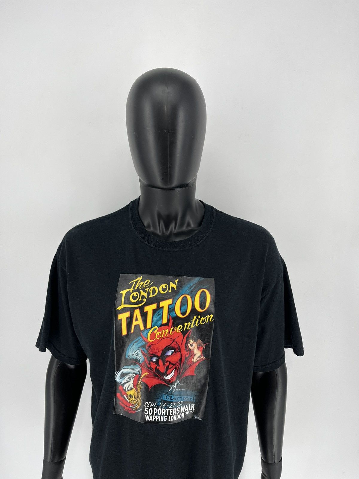 Band Tees × Vintage Vintage Y2K Humor Faded T-shirt Tattoo big logo Size US XL / EU 56 / 4 - 5 Thumbnail