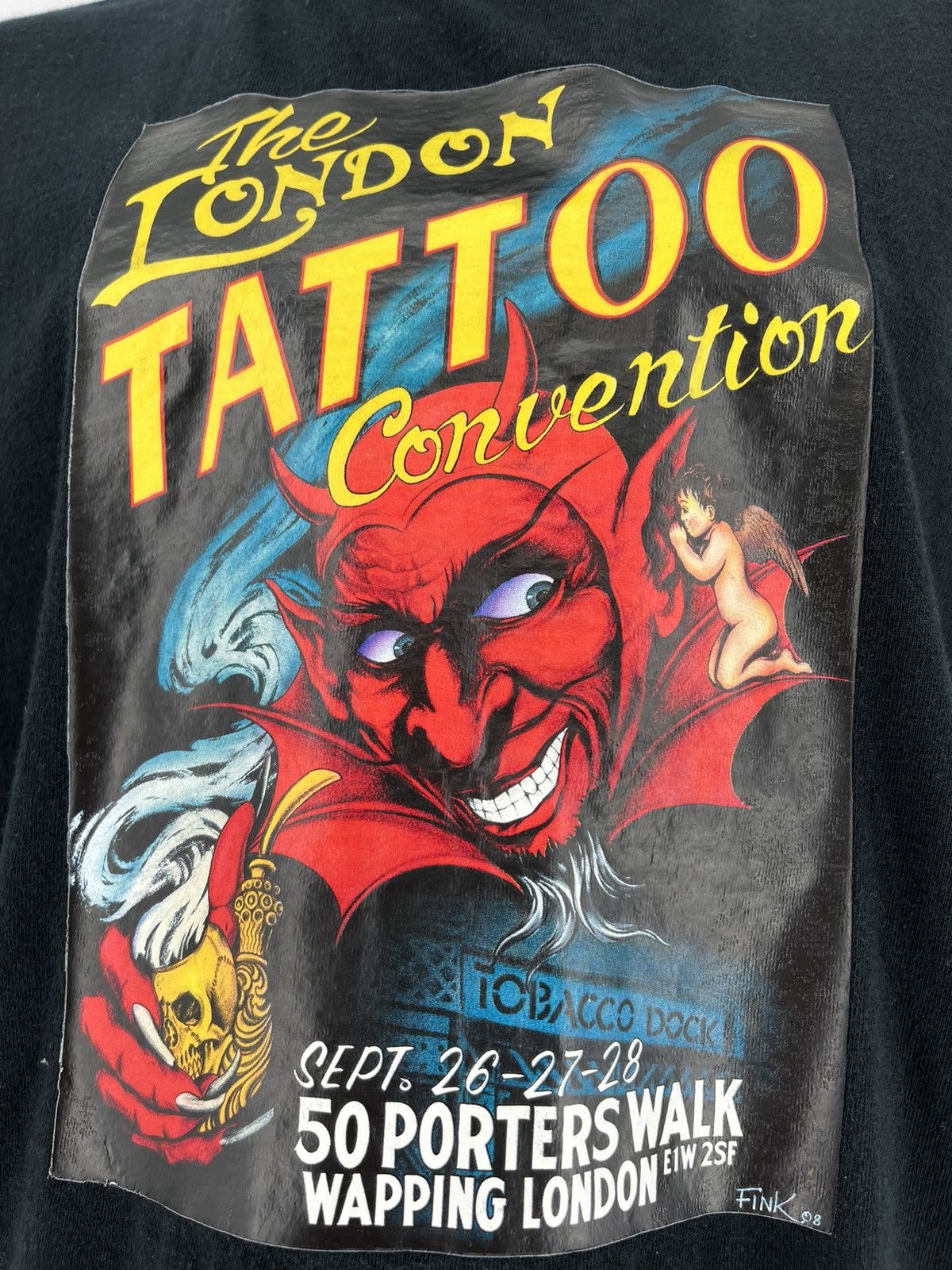 Band Tees × Vintage Vintage Y2K Humor Faded T-shirt Tattoo big logo Size US XL / EU 56 / 4 - 7 Thumbnail
