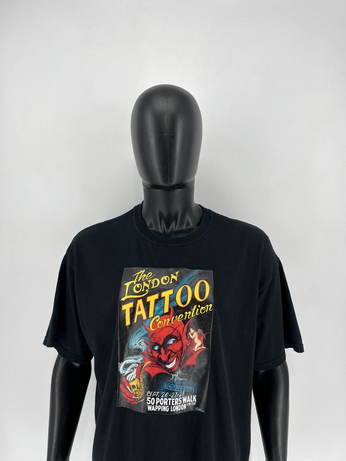 Band Tees × Vintage Vintage Y2K Humor Faded T-shirt Tattoo big logo Size US XL / EU 56 / 4 - 1 Thumbnail