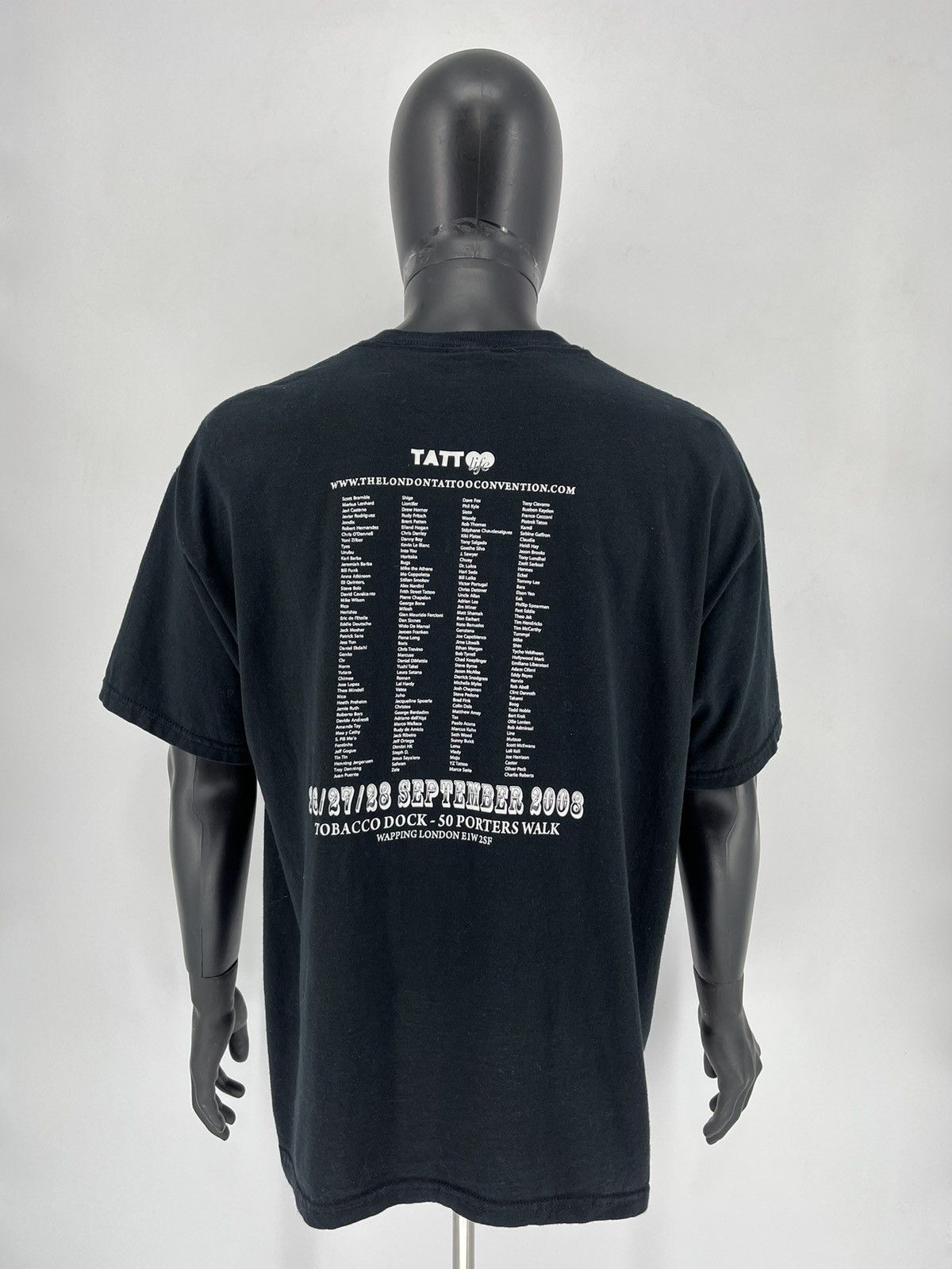 Band Tees × Vintage Vintage Y2K Humor Faded T-shirt Tattoo big logo Size US XL / EU 56 / 4 - 8 Thumbnail