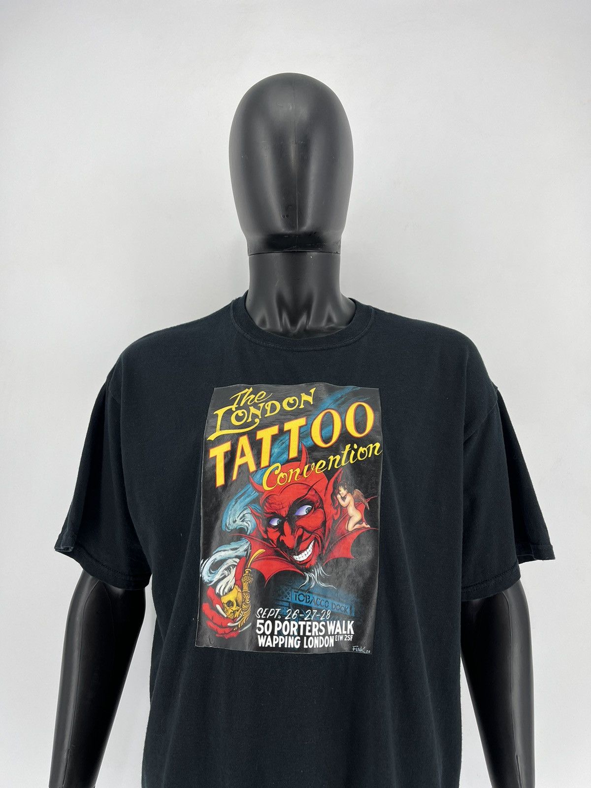 Band Tees × Vintage Vintage Y2K Humor Faded T-shirt Tattoo big logo Size US XL / EU 56 / 4 - 6 Thumbnail
