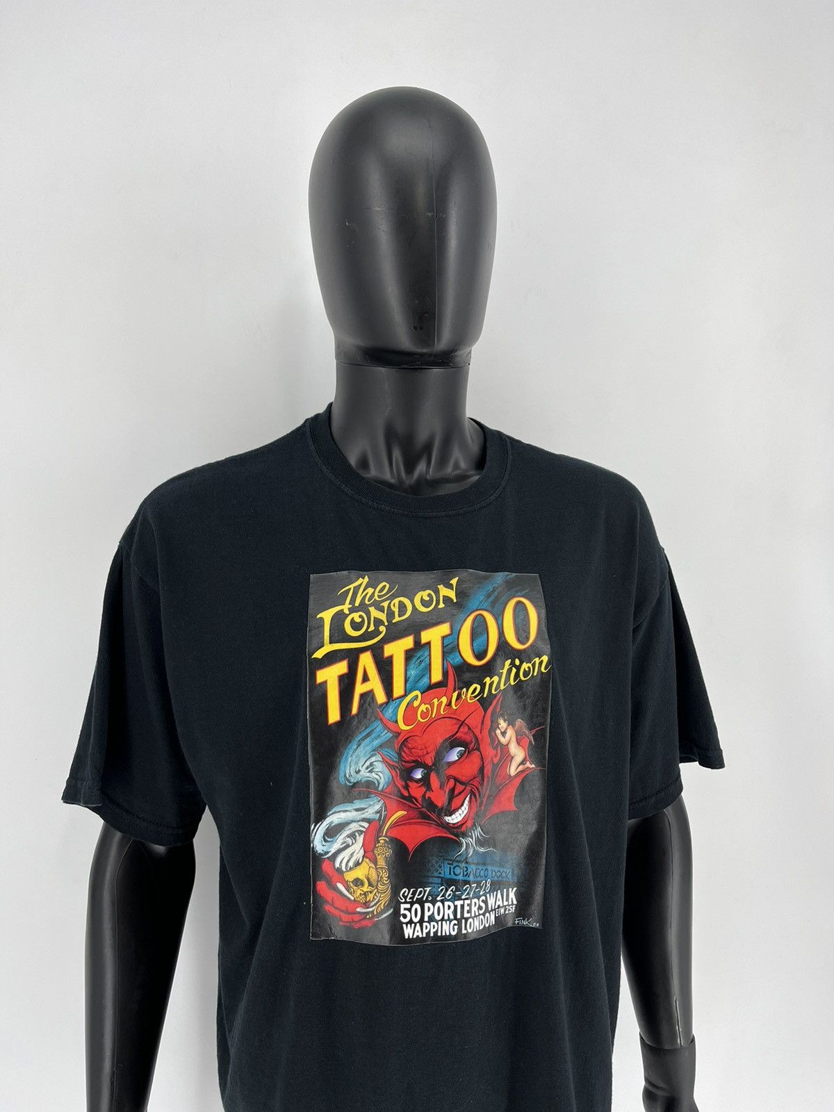Band Tees × Vintage Vintage Y2K Humor Faded T-shirt Tattoo big logo Size US XL / EU 56 / 4 - 3 Thumbnail