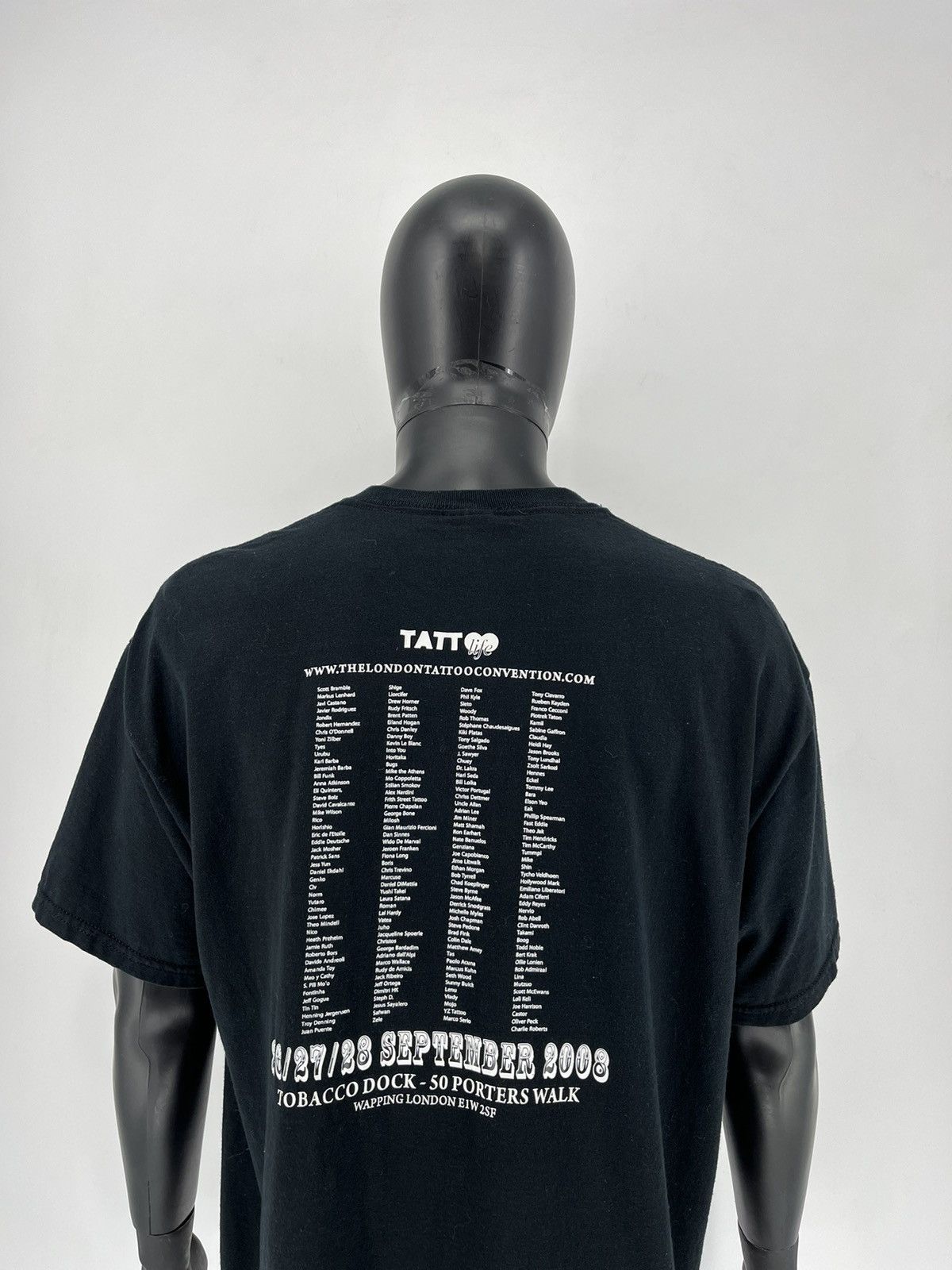 Band Tees × Vintage Vintage Y2K Humor Faded T-shirt Tattoo big logo Size US XL / EU 56 / 4 - 9 Thumbnail