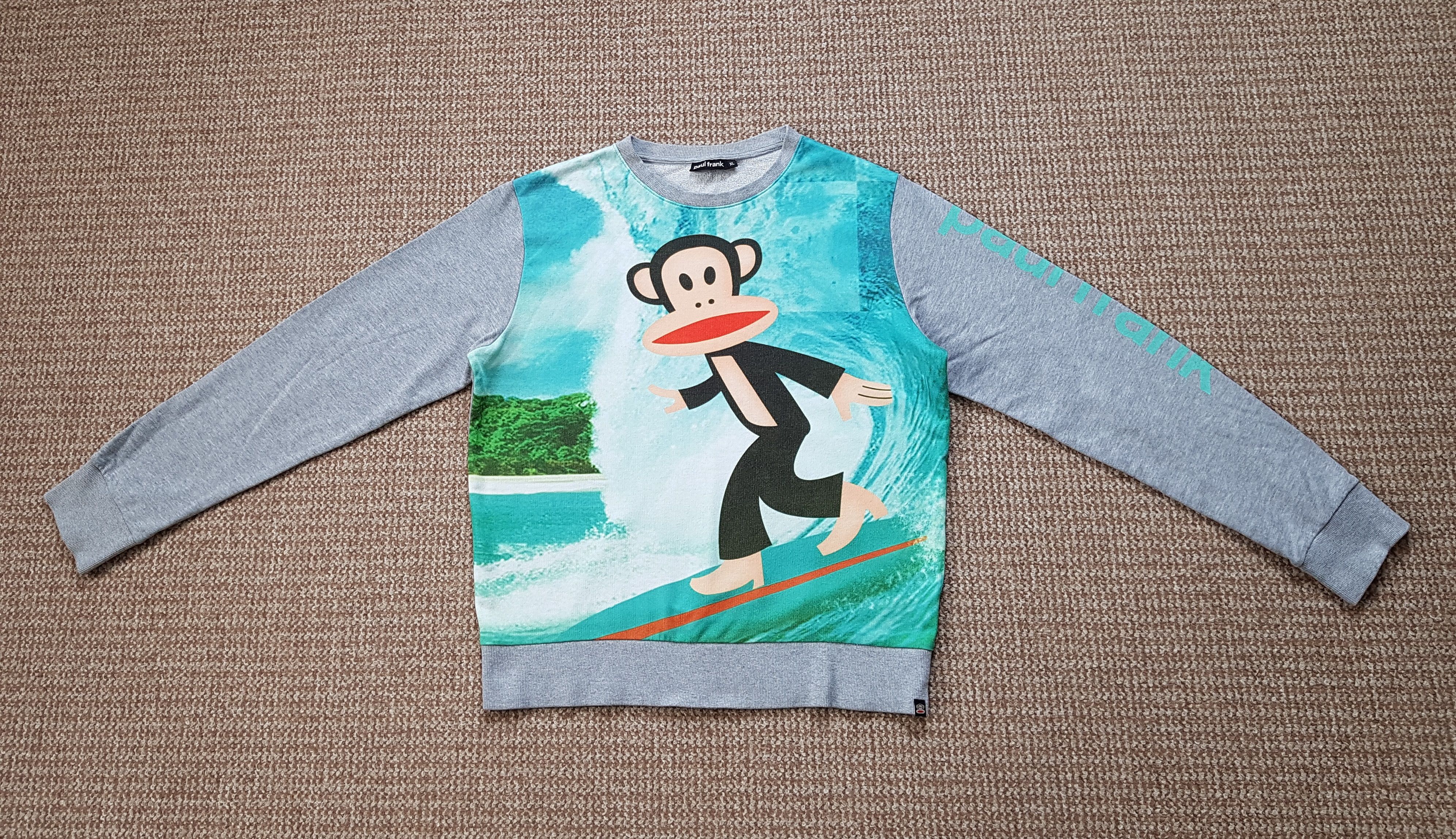 Paul Frank Paul Frank Monkey Surfer Print Sweatshirt Size US XL / EU 56 / 4 - 6 Thumbnail