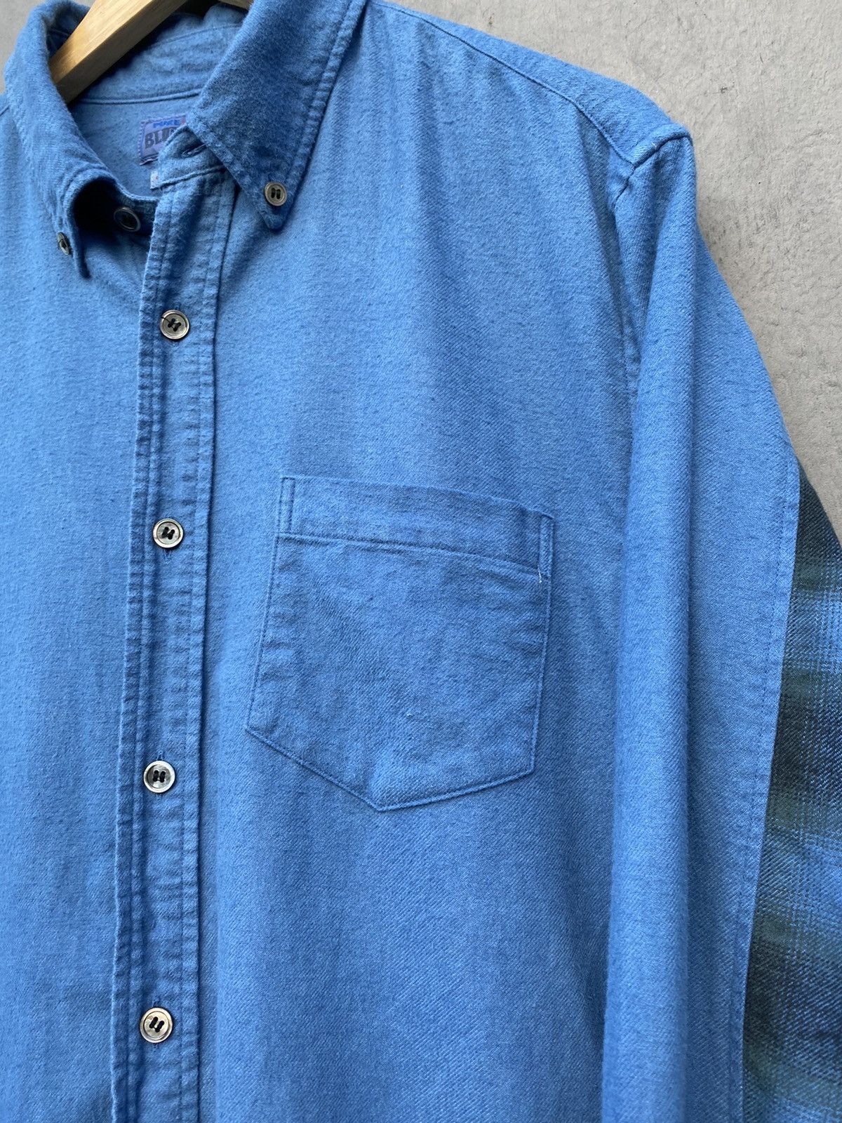 Blue Blue Japan Blue Blue Japan vintage Flannel Shirt size 4 Made in Japan Size US L / EU 52-54 / 3 - 5 Thumbnail