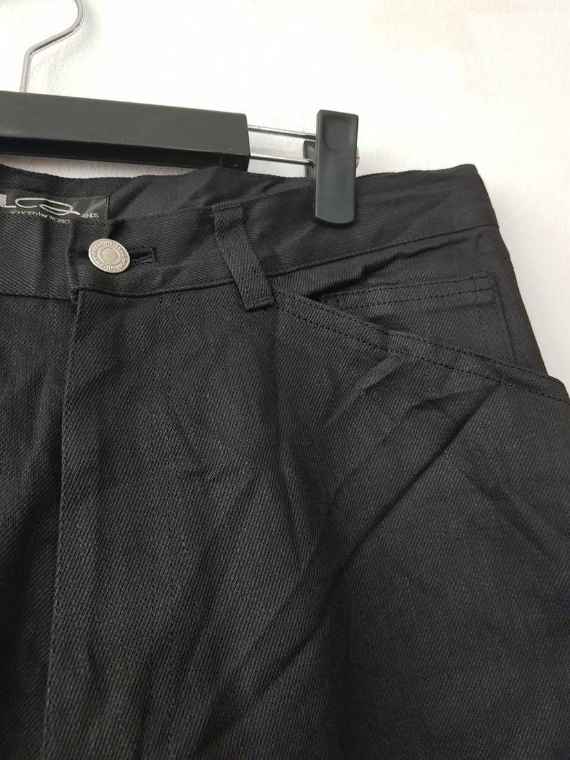 Designer RARE LQ. By Yohji Yamamoto Works & Friends Denim Pants Size US 34 / EU 50 - 3 Thumbnail