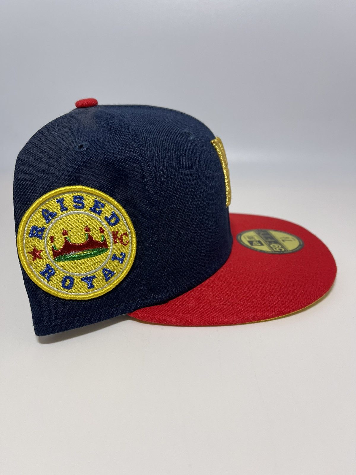 Hat Club × MLB × New Era My Fitteds Raised Royal Kansas City Royals Hat - Size 7 Size ONE SIZE - 3 Thumbnail
