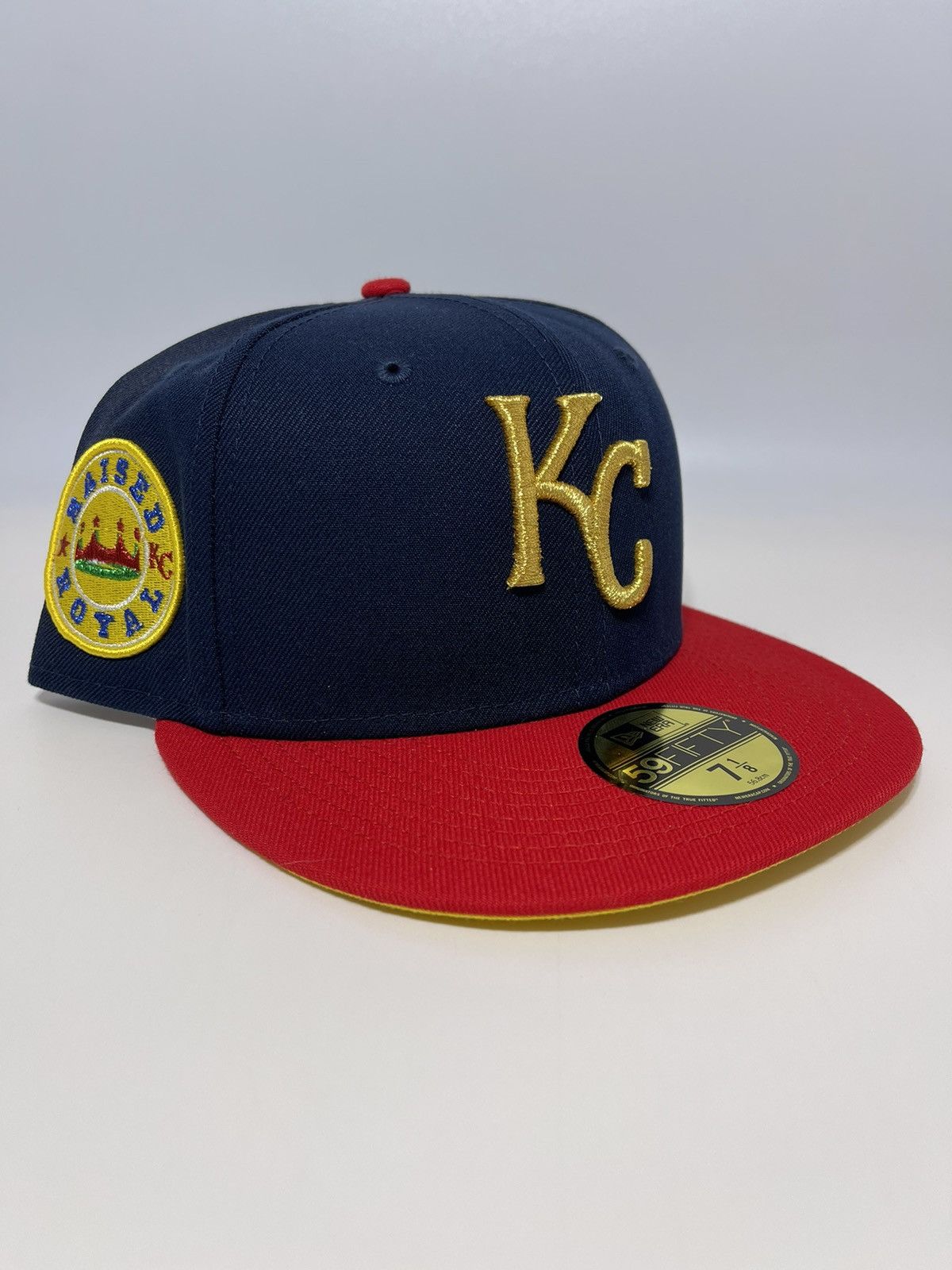 Hat Club × MLB × New Era My Fitteds Raised Royal Kansas City Royals Hat - Size 7 Size ONE SIZE - 1 Thumbnail