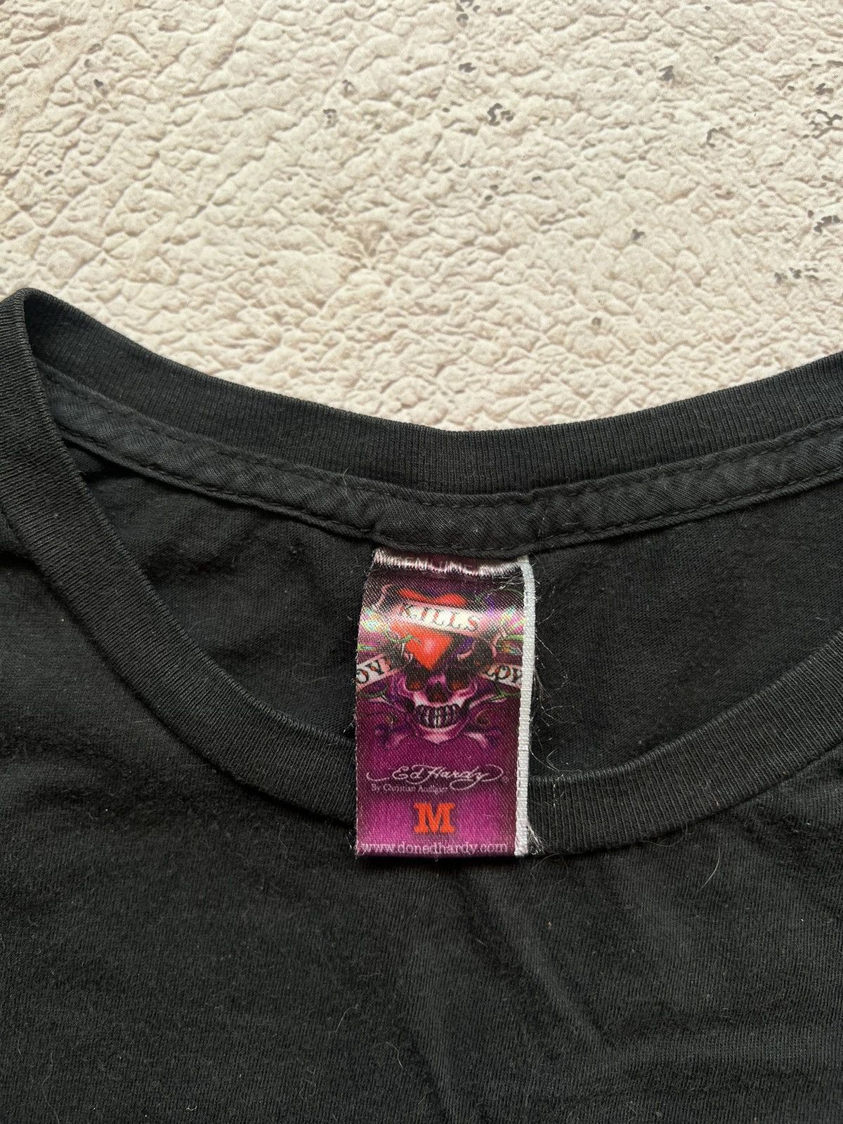 Christian Audigier × Ed Hardy × Vintage Vintage Y2K Ed Hardy by Christian Audigier Tee Shirt Size US M / EU 48-50 / 2 - 8 Thumbnail
