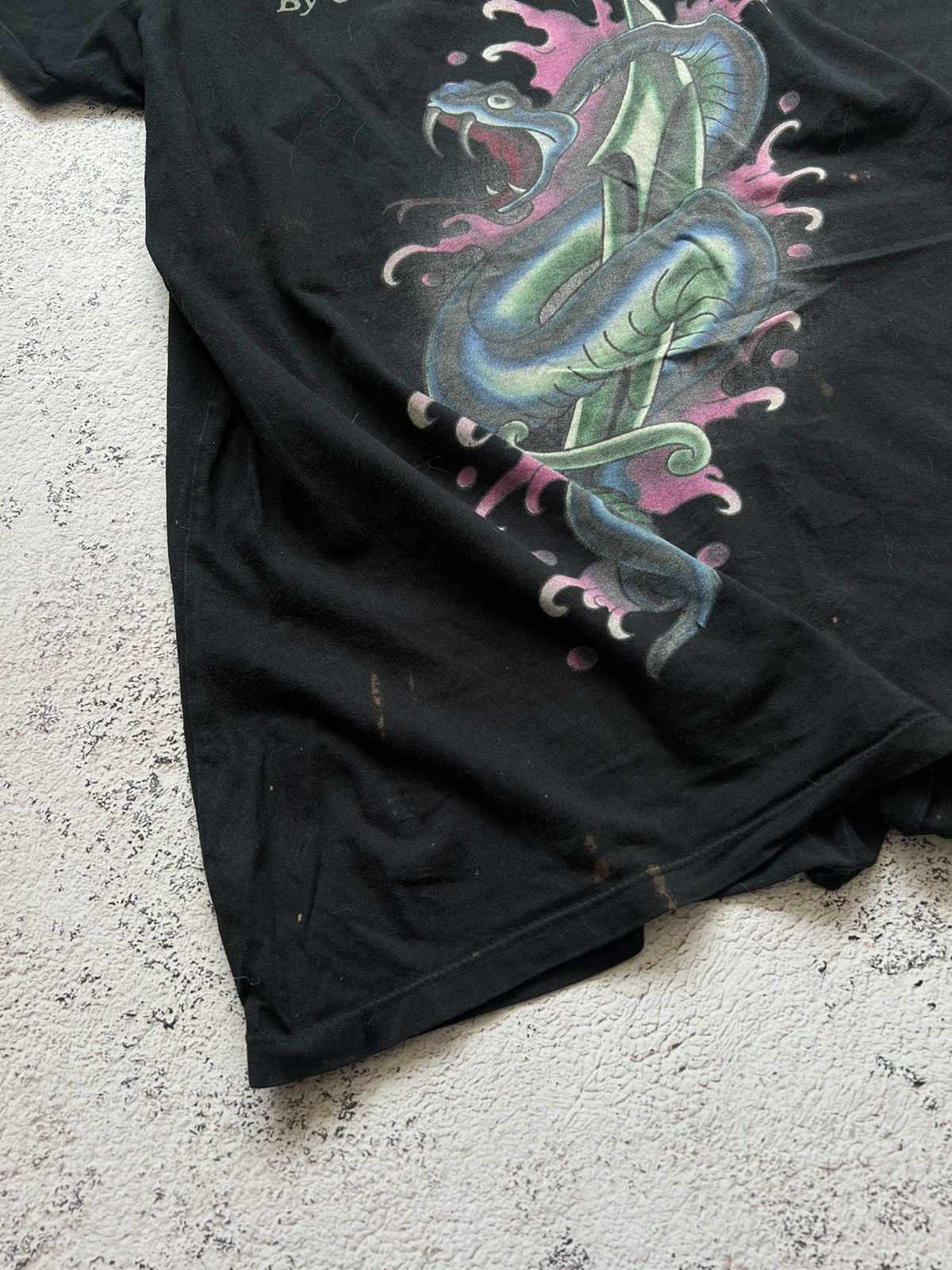 Christian Audigier × Ed Hardy × Vintage Vintage Y2K Ed Hardy by Christian Audigier Tee Shirt Size US M / EU 48-50 / 2 - 7 Thumbnail