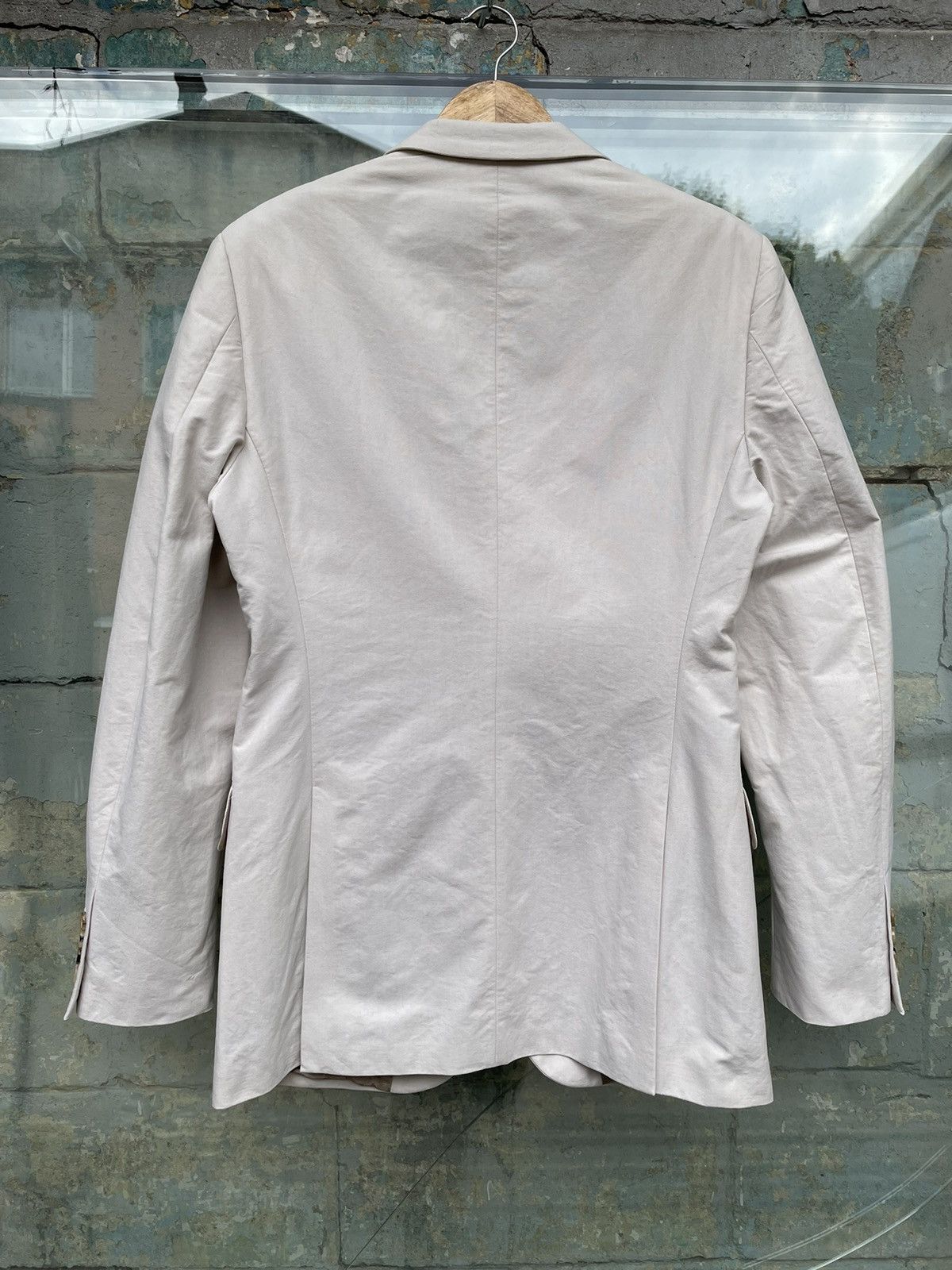 Burberry London 100% Cotton White Milk Blazer Jacket