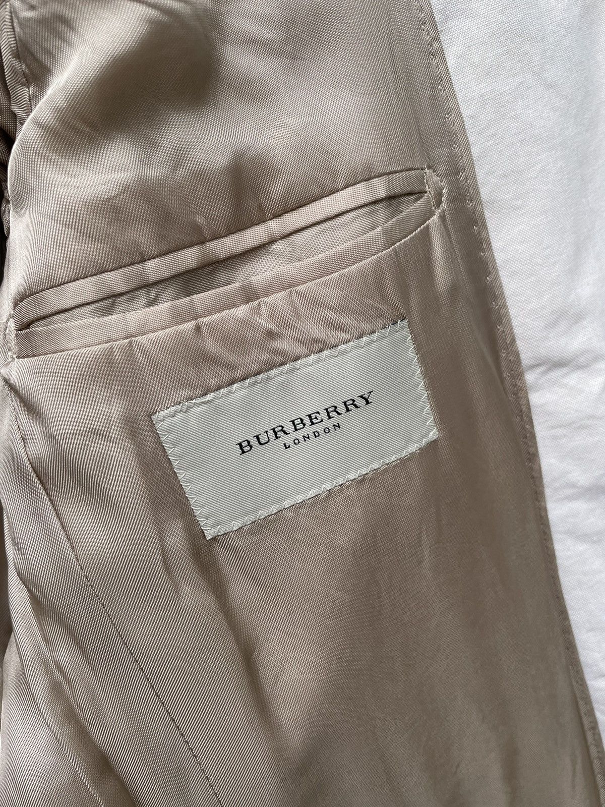 Burberry London 100% Cotton White Milk Blazer Jacket