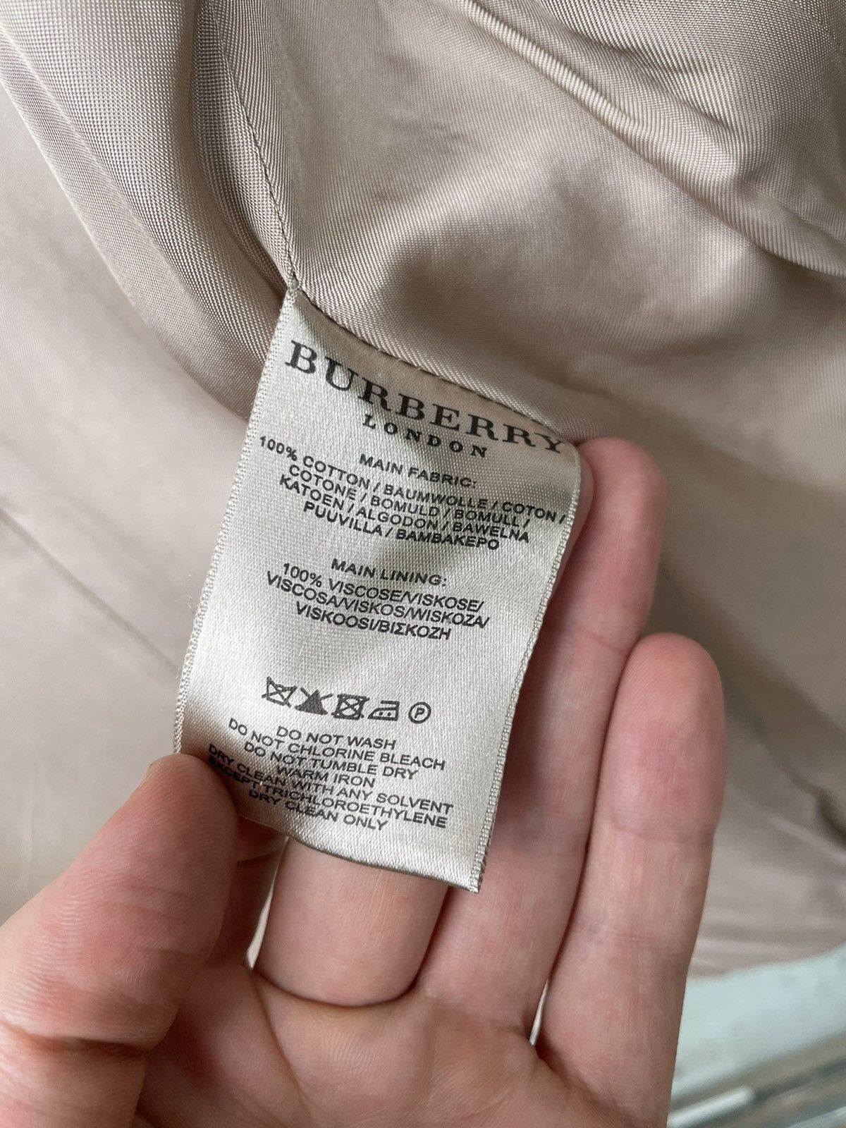 Burberry London 100% Cotton White Milk Blazer Jacket