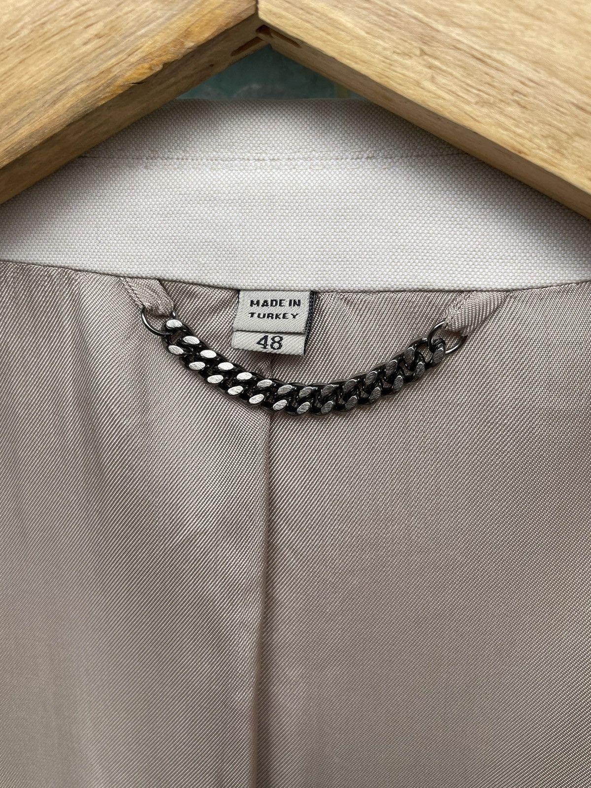 Burberry London 100% Cotton White Milk Blazer Jacket