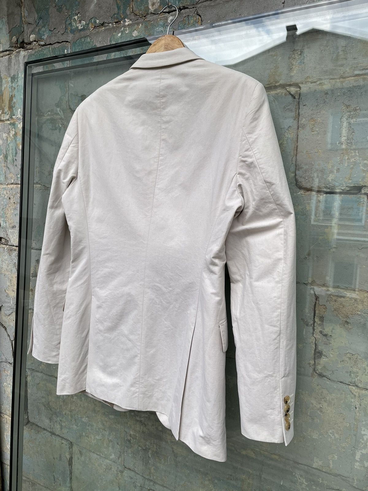 Burberry London 100% Cotton White Milk Blazer Jacket