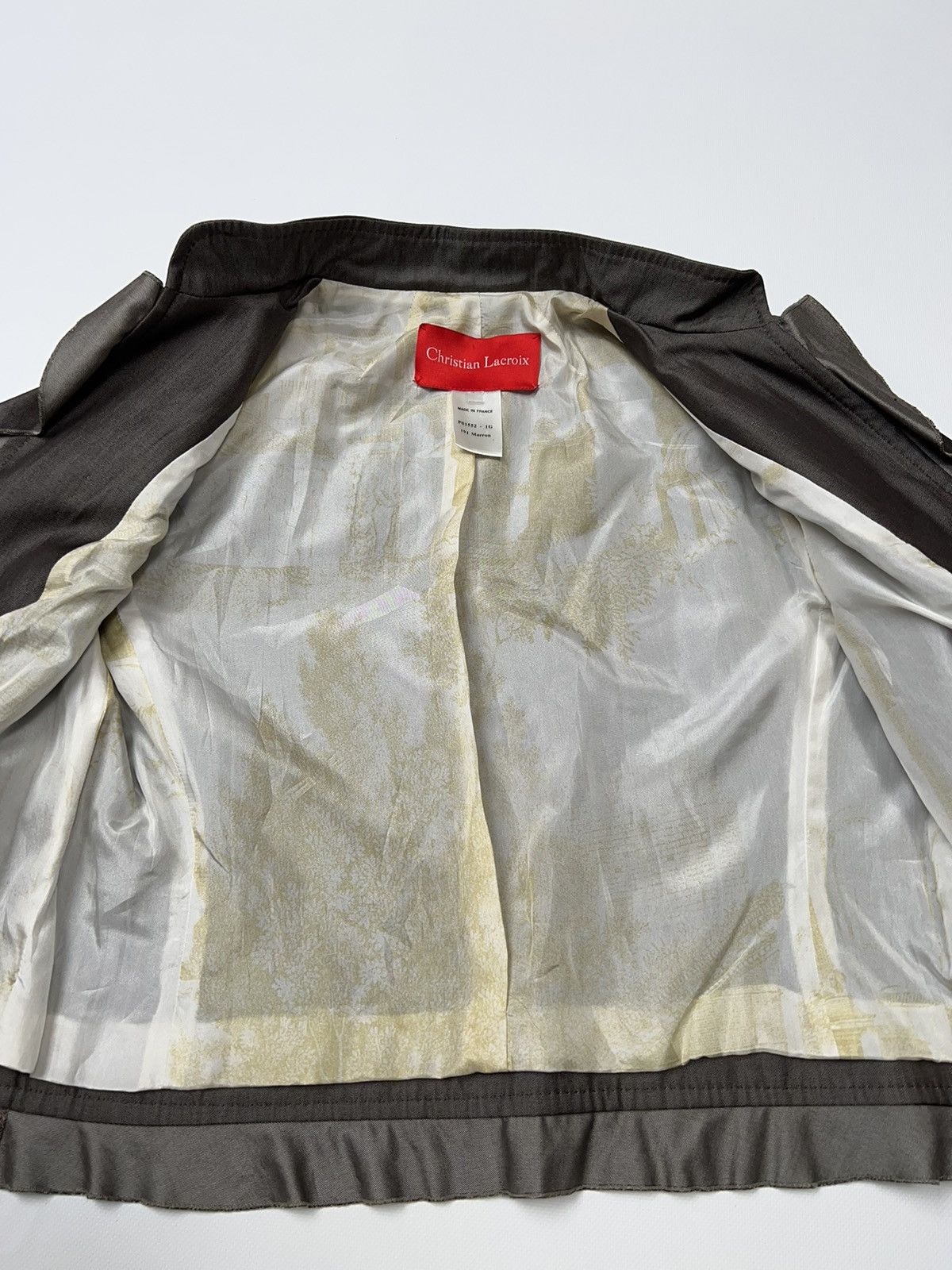 Christian Lacroix Christian Lacroix Wool Silk Blazer Jacket made in France Size S / US 4 / IT 40 - 6 Thumbnail