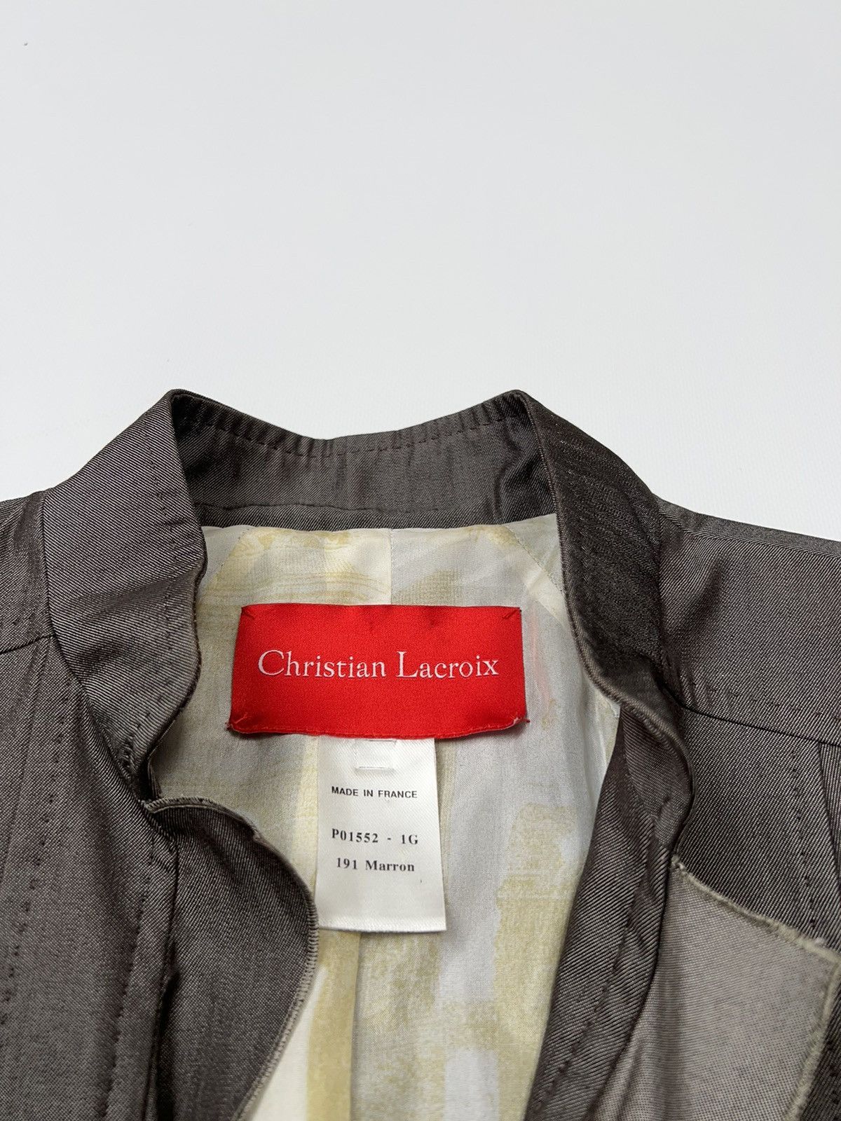 Christian Lacroix Christian Lacroix Wool Silk Blazer Jacket made in France Size S / US 4 / IT 40 - 7 Thumbnail