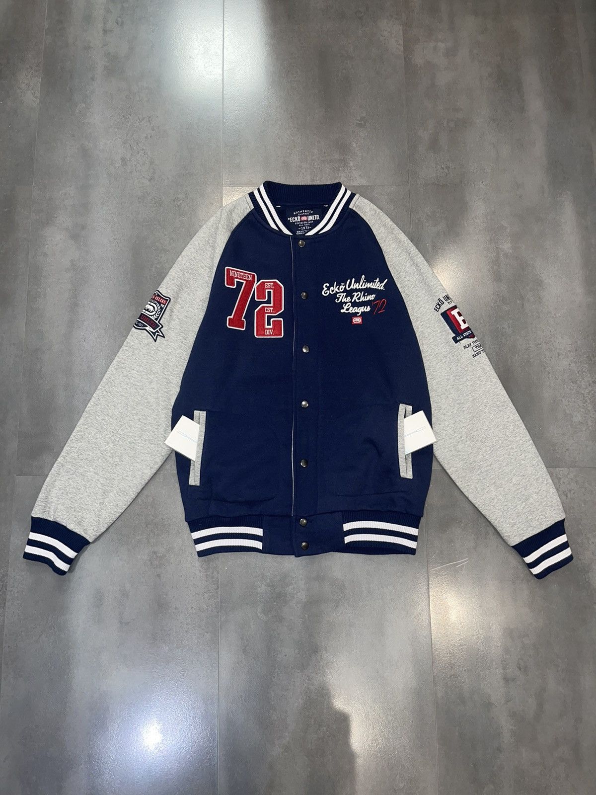Ecko Unltd. Ecko Unltd. Two Tone University Varsity Bomber Jacket Size US L / EU 52-54 / 3 - 2 Thumbnail