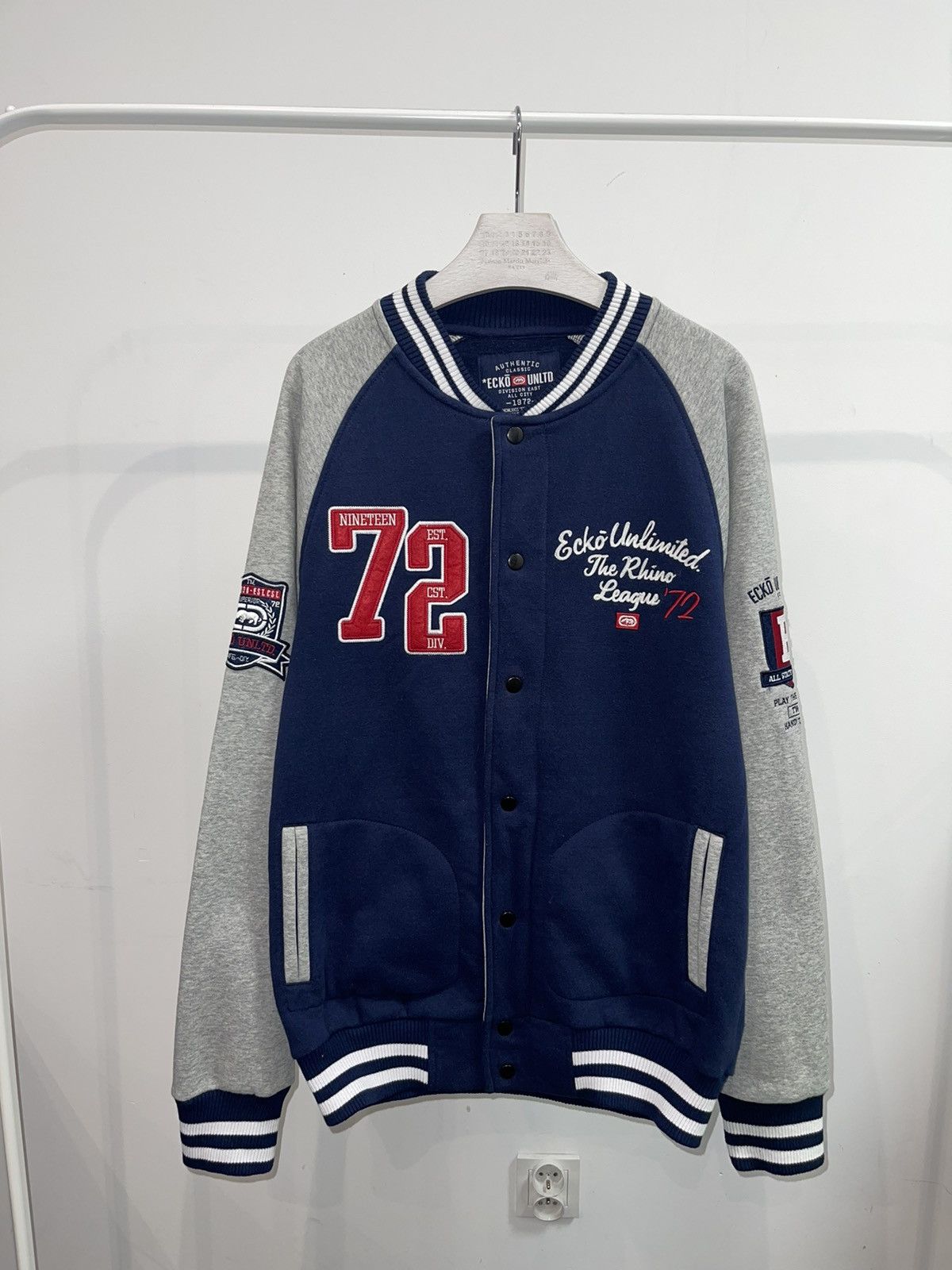 Ecko Unltd. Ecko Unltd. Two Tone University Varsity Bomber Jacket Size US L / EU 52-54 / 3 - 5 Thumbnail