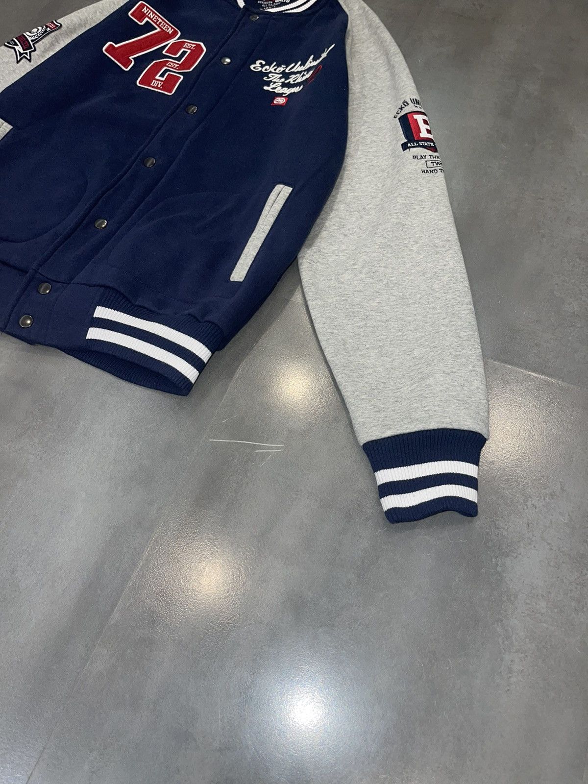 Ecko Unltd. Ecko Unltd. Two Tone University Varsity Bomber Jacket Size US L / EU 52-54 / 3 - 7 Thumbnail