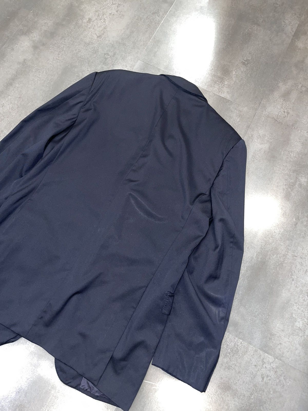 Ermenegildo Zegna Ermenegildo Zegna Navy Wool Blazer Size 42R - 14 Thumbnail