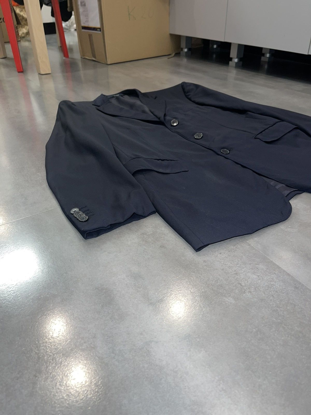 Ermenegildo Zegna Ermenegildo Zegna Navy Wool Blazer Size 42R - 7 Thumbnail