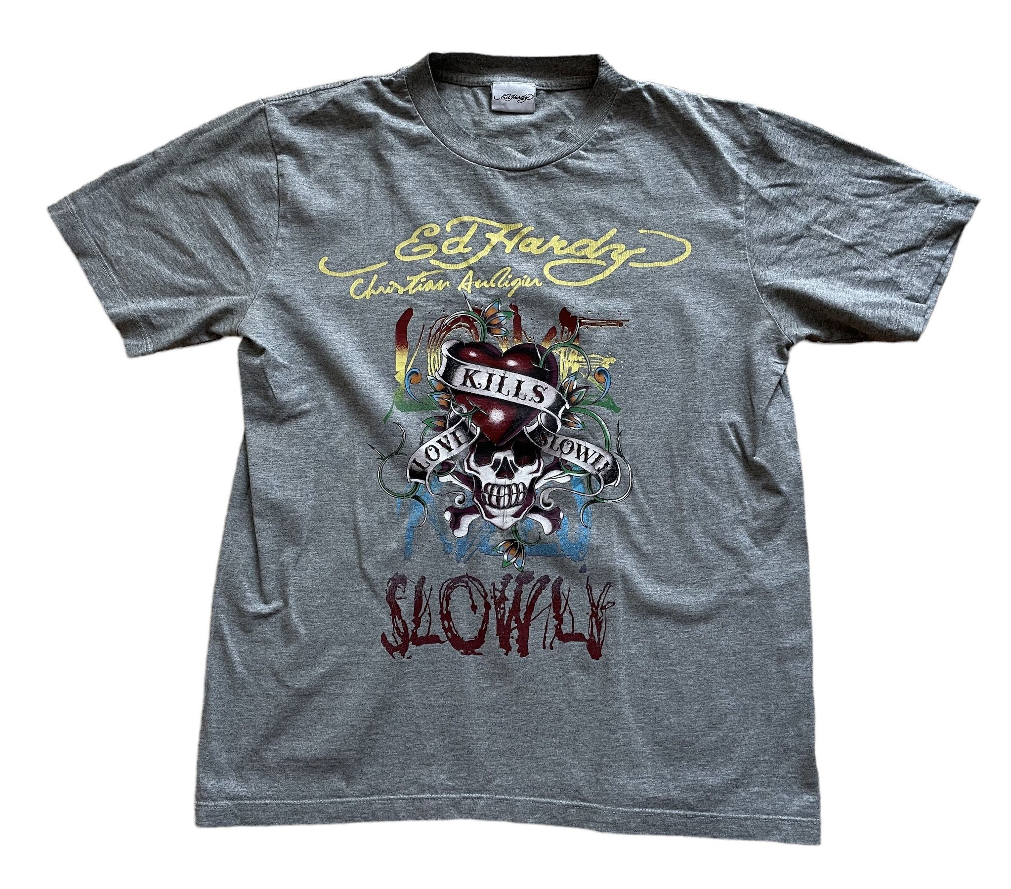 Christian Audigier × Ed Hardy × Vintage Ed Hardy Vintage Shirt Tee Jersey Rare Hype Drill y2k Size US M / EU 48-50 / 2 - 1 Thumbnail