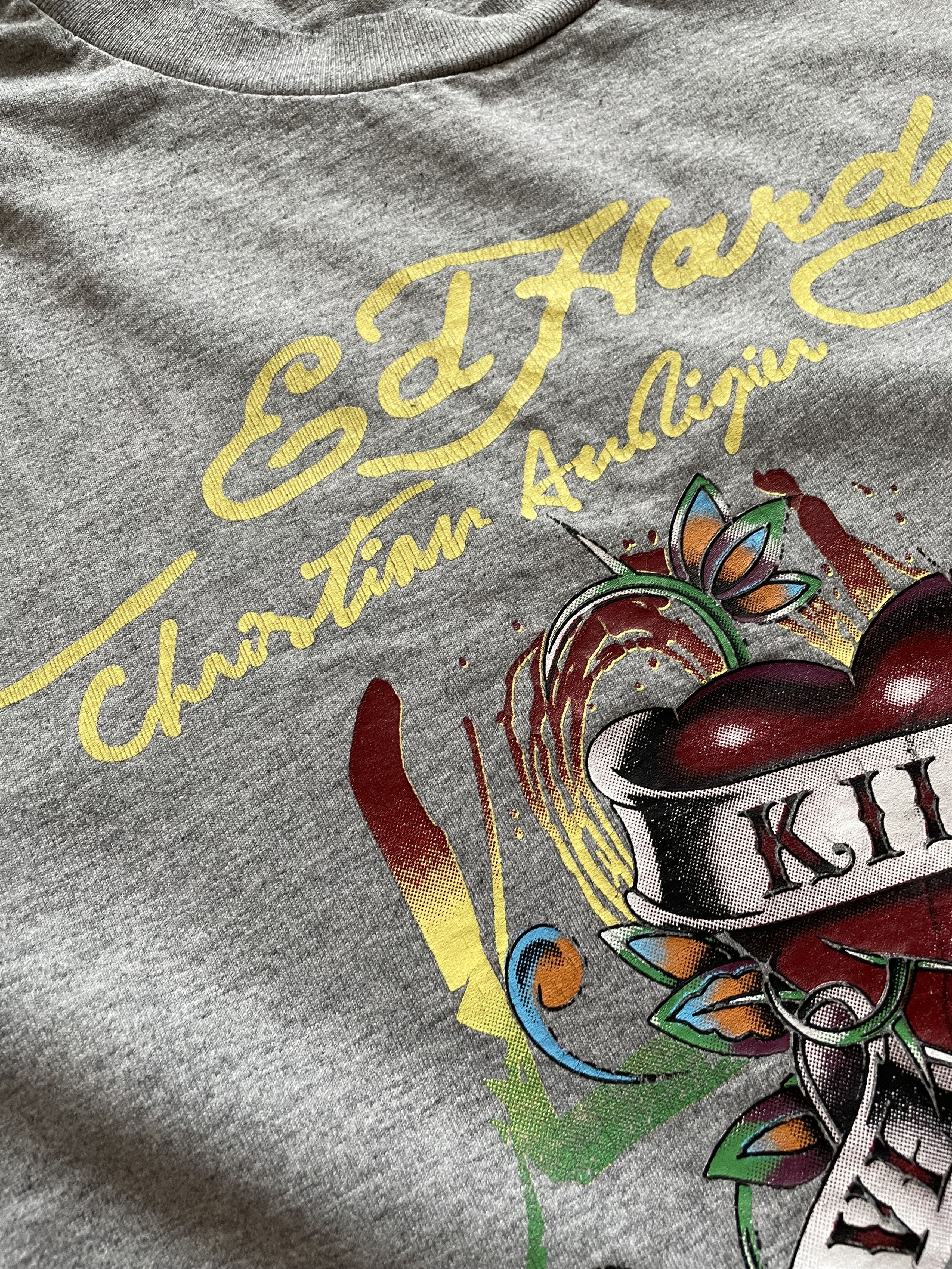 Christian Audigier × Ed Hardy × Vintage Ed Hardy Vintage Shirt Tee Jersey Rare Hype Drill y2k Size US M / EU 48-50 / 2 - 3 Thumbnail