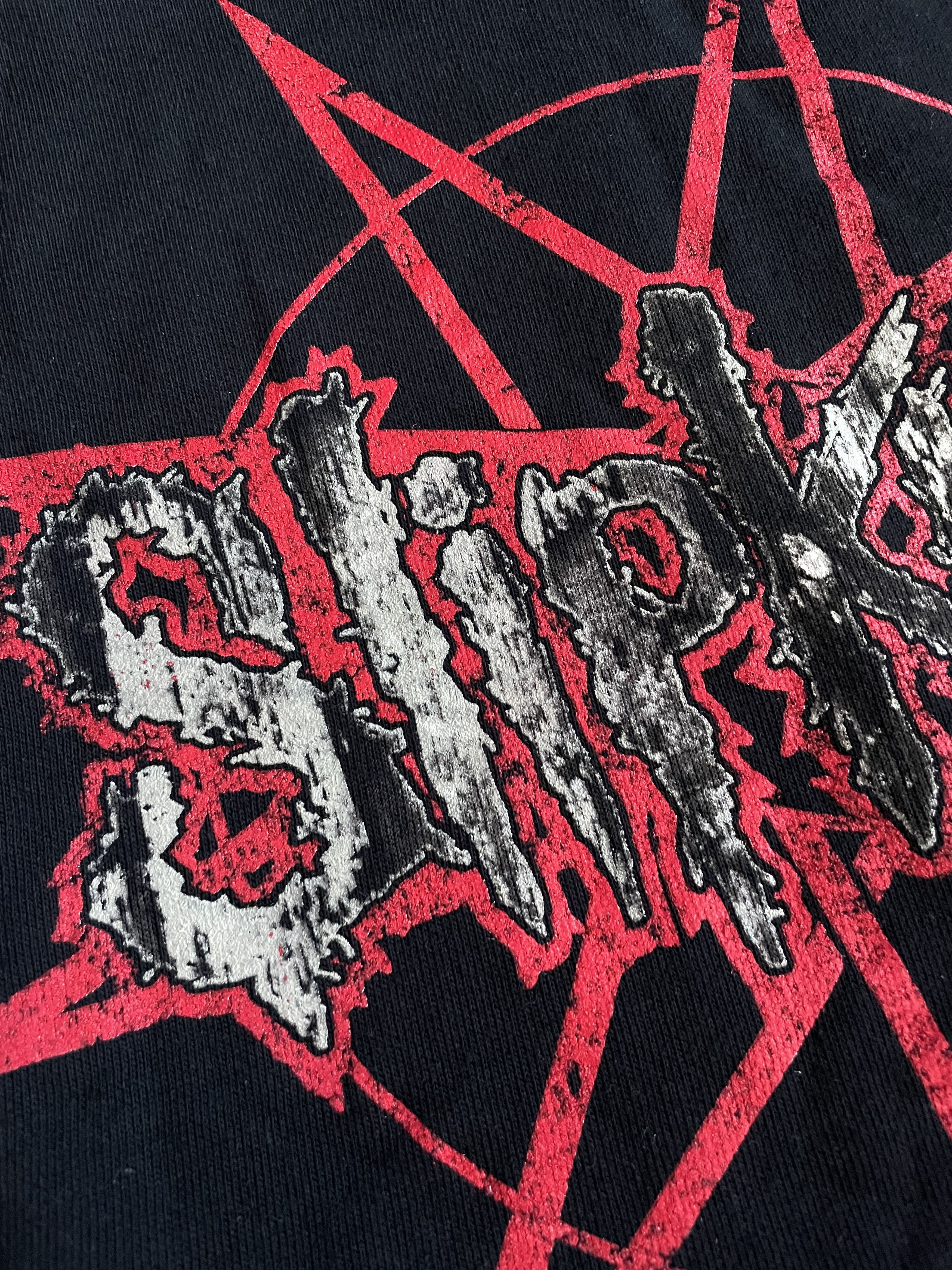 Band Tees × Slipknot Vintage Slipknot Band Hoodie Sweatshirt Rare Black Y2K Drill Size US M / EU 48-50 / 2 - 10 Thumbnail