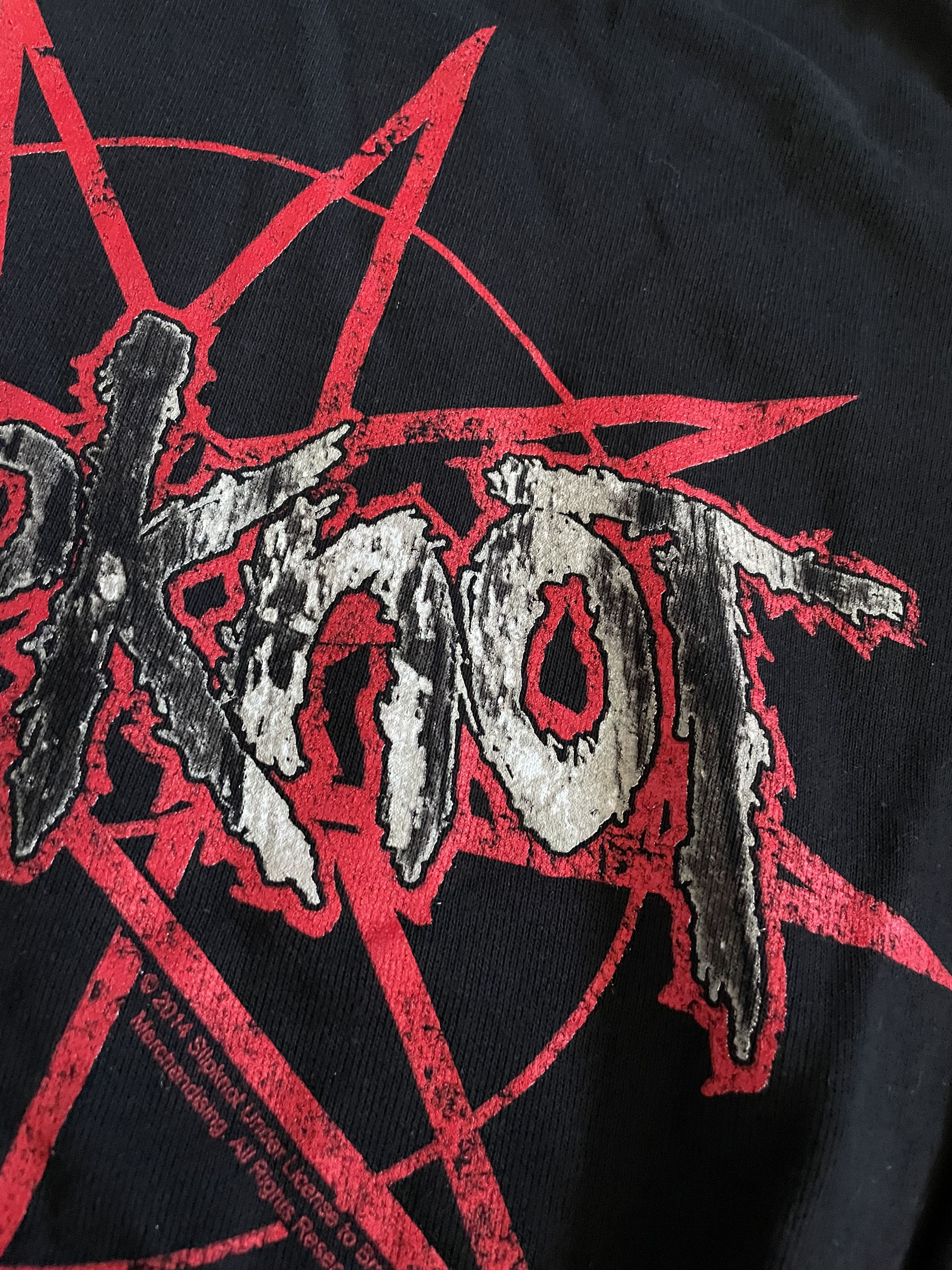 Band Tees × Slipknot Vintage Slipknot Band Hoodie Sweatshirt Rare Black Y2K Drill Size US M / EU 48-50 / 2 - 11 Thumbnail