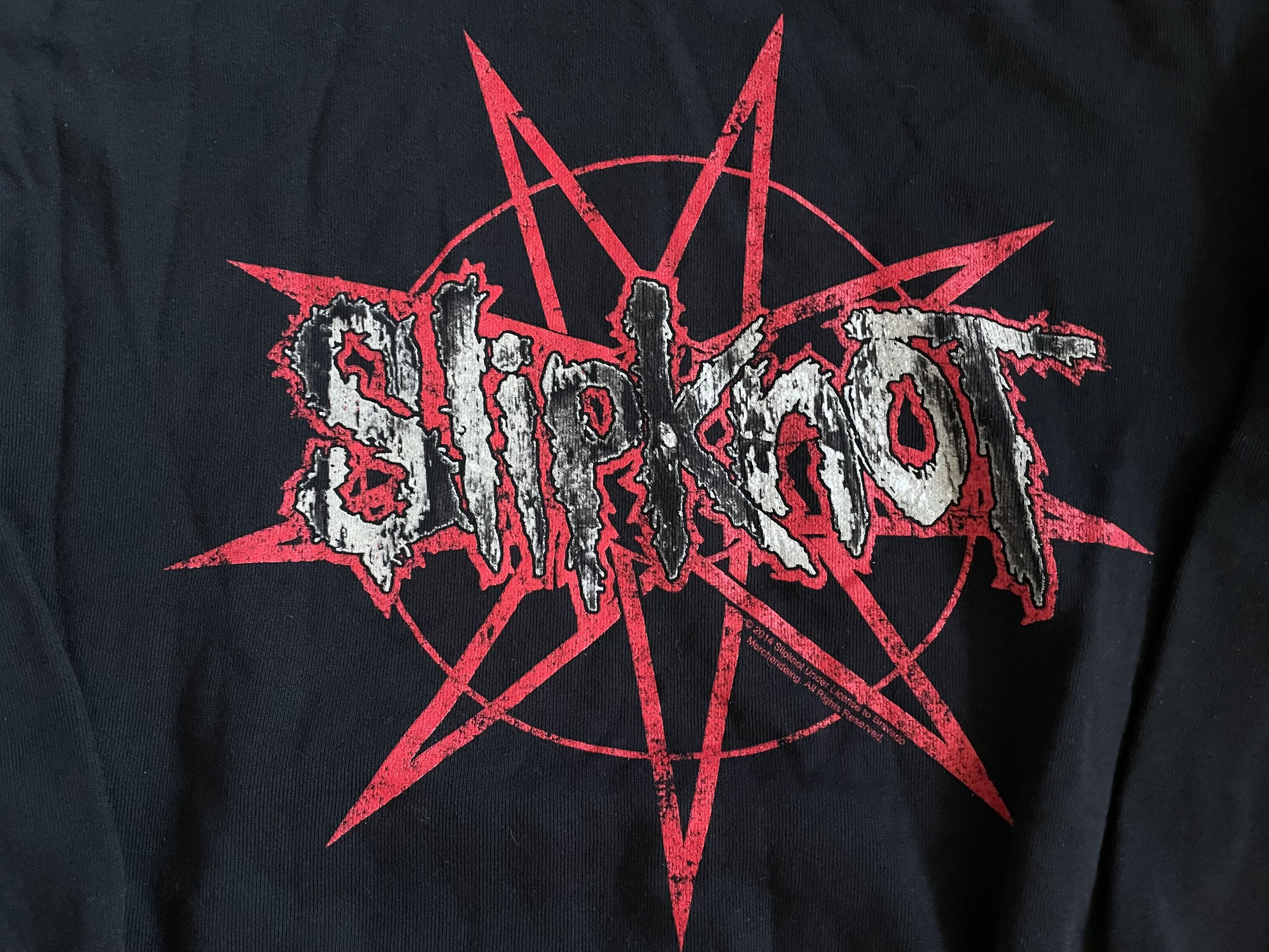 Band Tees × Slipknot Vintage Slipknot Band Hoodie Sweatshirt Rare Black Y2K Drill Size US M / EU 48-50 / 2 - 9 Thumbnail