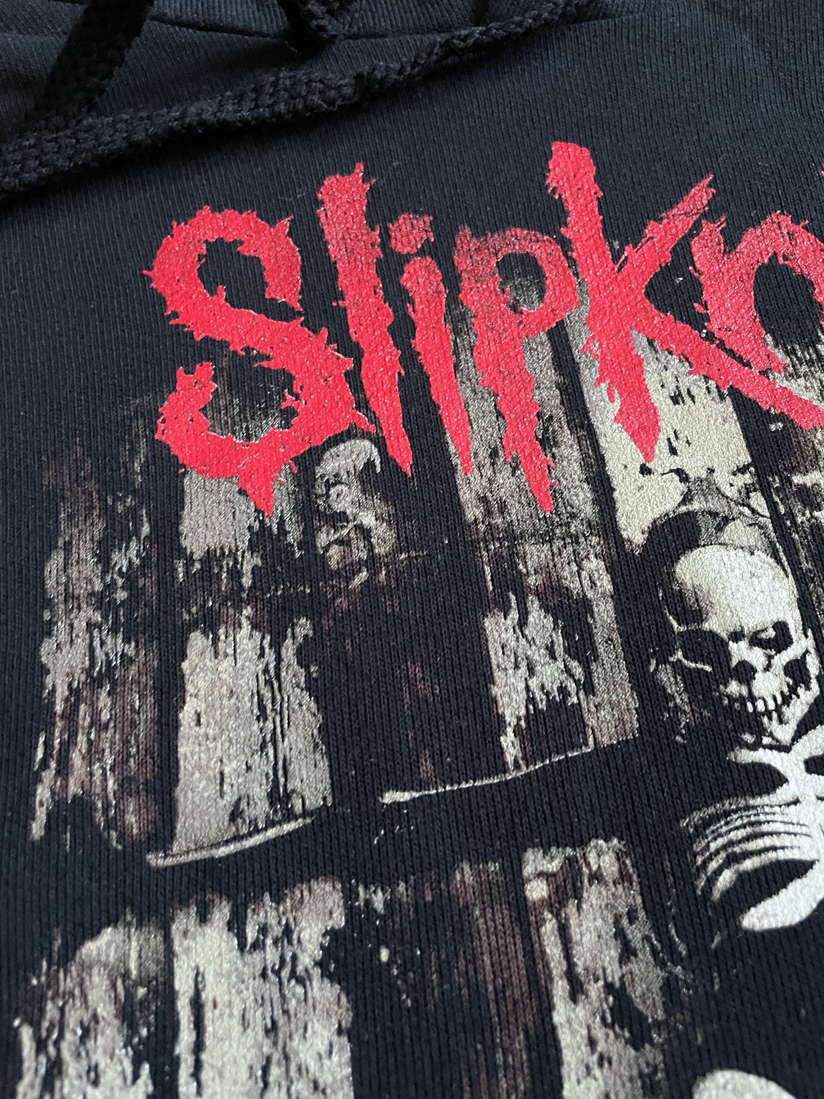 Band Tees × Slipknot Vintage Slipknot Band Hoodie Sweatshirt Rare Black Y2K Drill Size US M / EU 48-50 / 2 - 4 Thumbnail