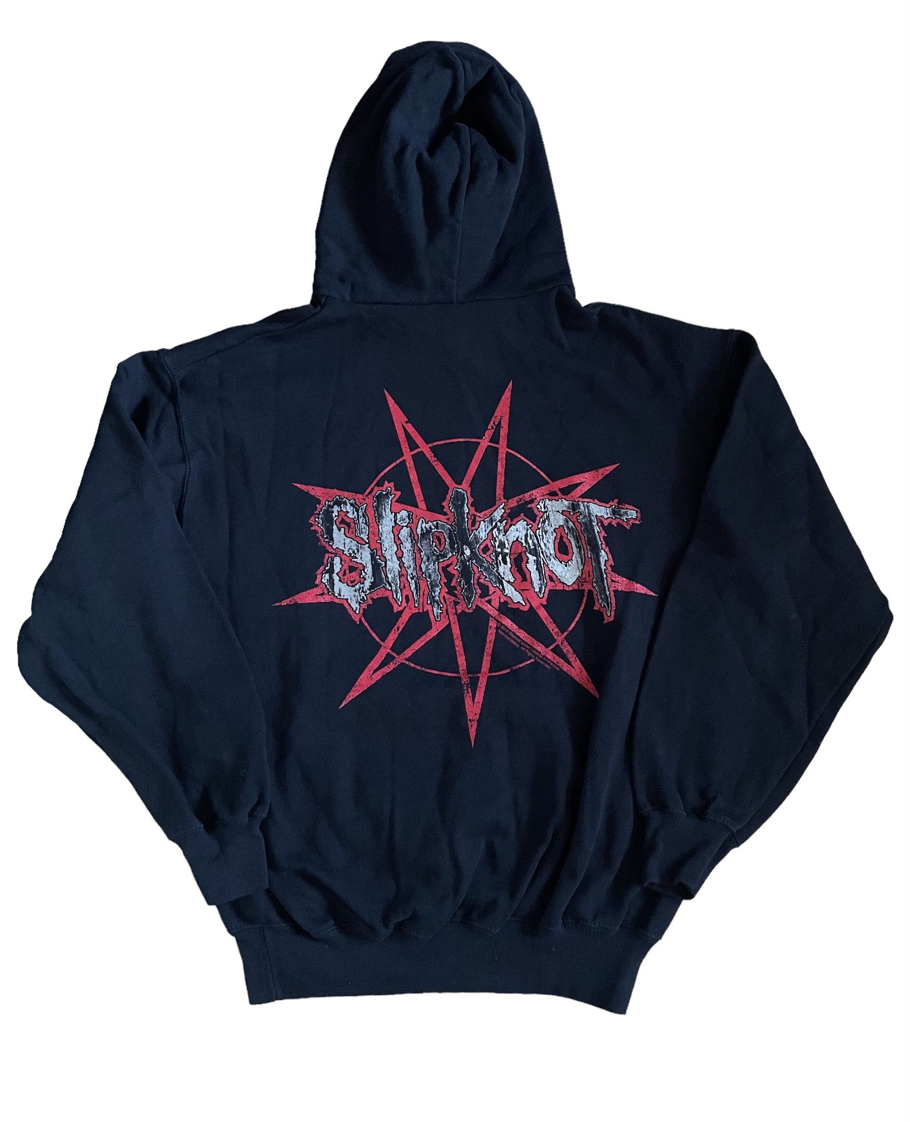 Band Tees × Slipknot Vintage Slipknot Band Hoodie Sweatshirt Rare Black Y2K Drill Size US M / EU 48-50 / 2 - 2 Thumbnail
