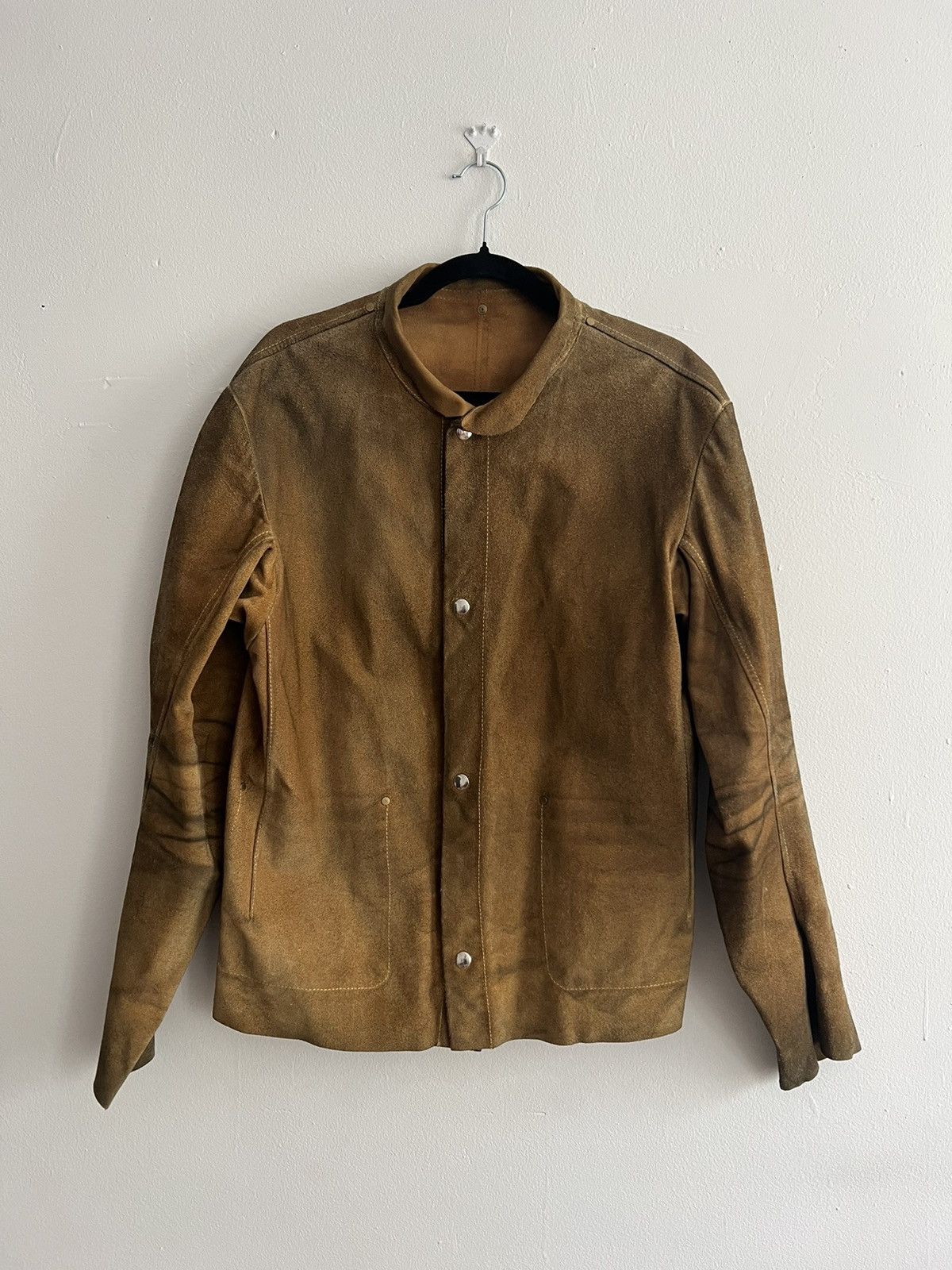 Maison Margiela Martin Margiela S/S 2003 Suede Leather Shirt Jacket |  Grailed