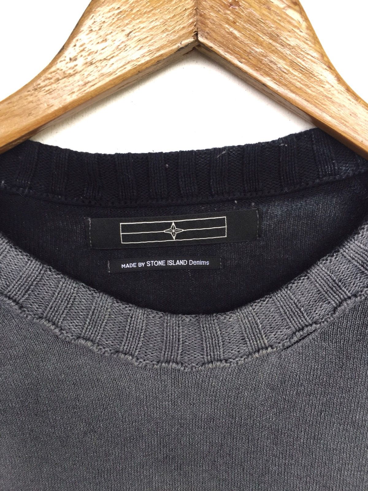 Stone Island SS07 SI ™️ Logo Distressed Oversized Jumper Sweater Size US M / EU 48-50 / 2 - 9 Thumbnail