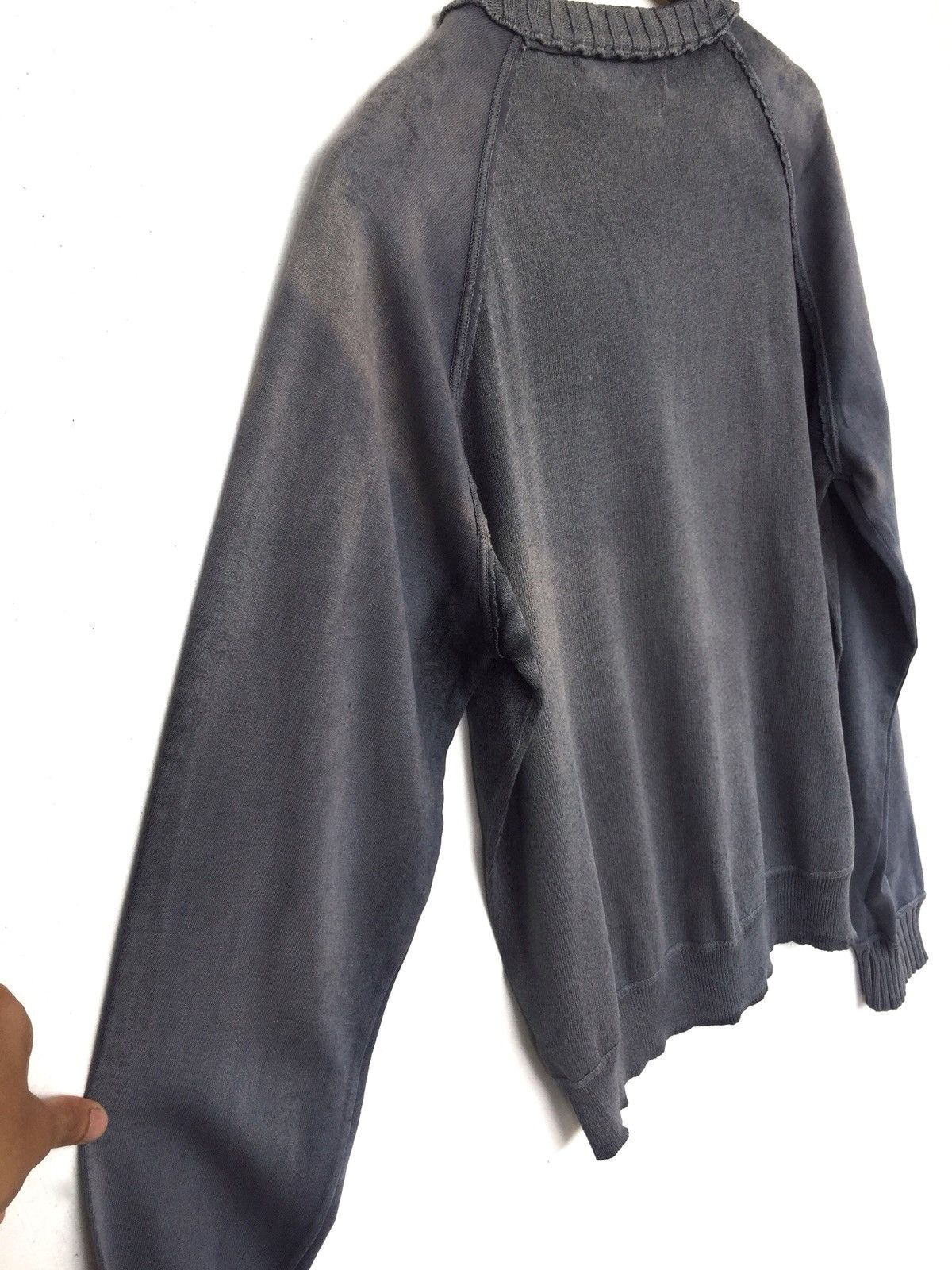 Stone Island SS07 SI ™️ Logo Distressed Oversized Jumper Sweater Size US M / EU 48-50 / 2 - 7 Thumbnail