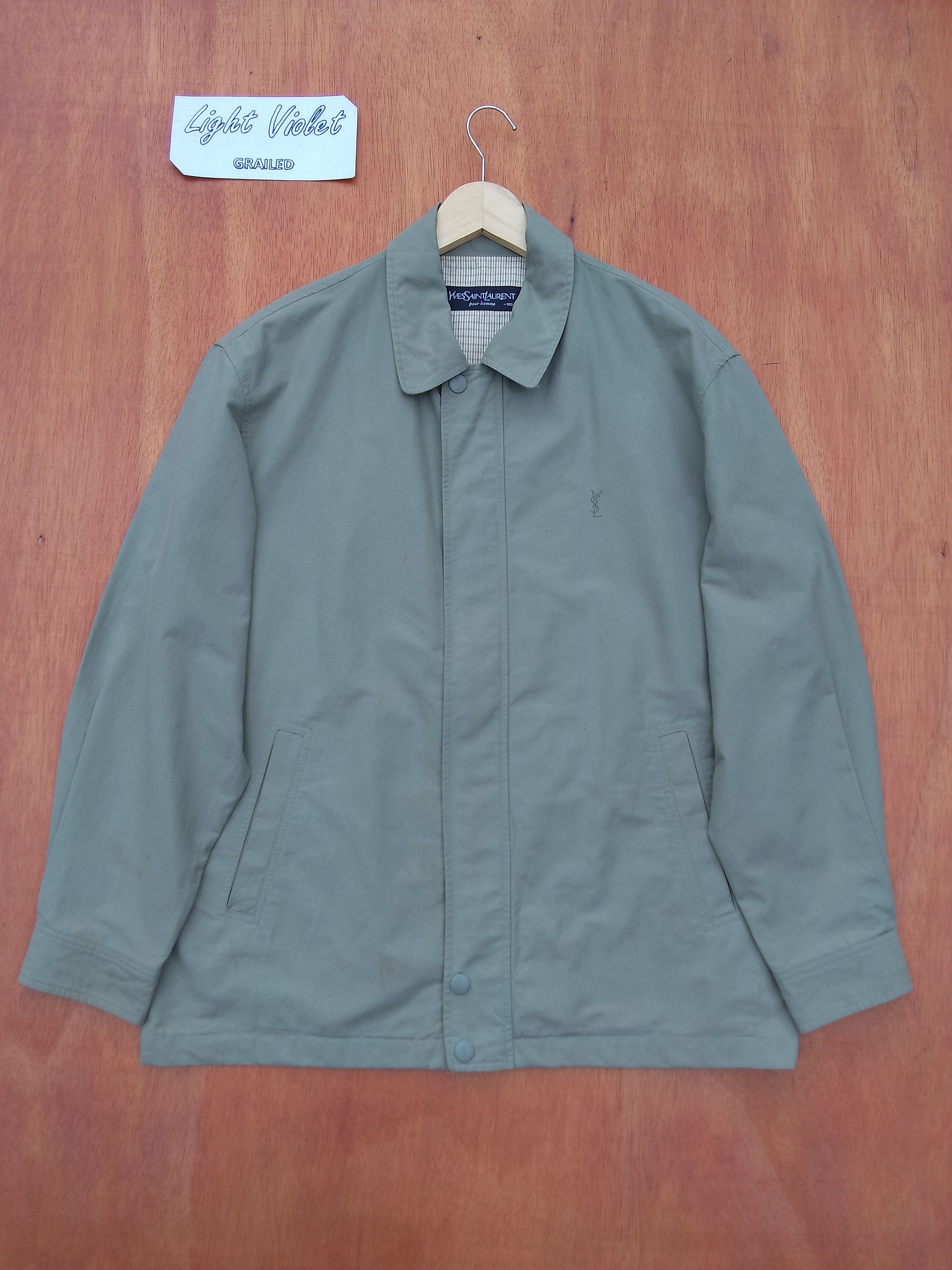 yves saint laurent pour homme 100 アウター Vtg YSL Pour Homme Yves Saint Laurent Light Jacket Mens