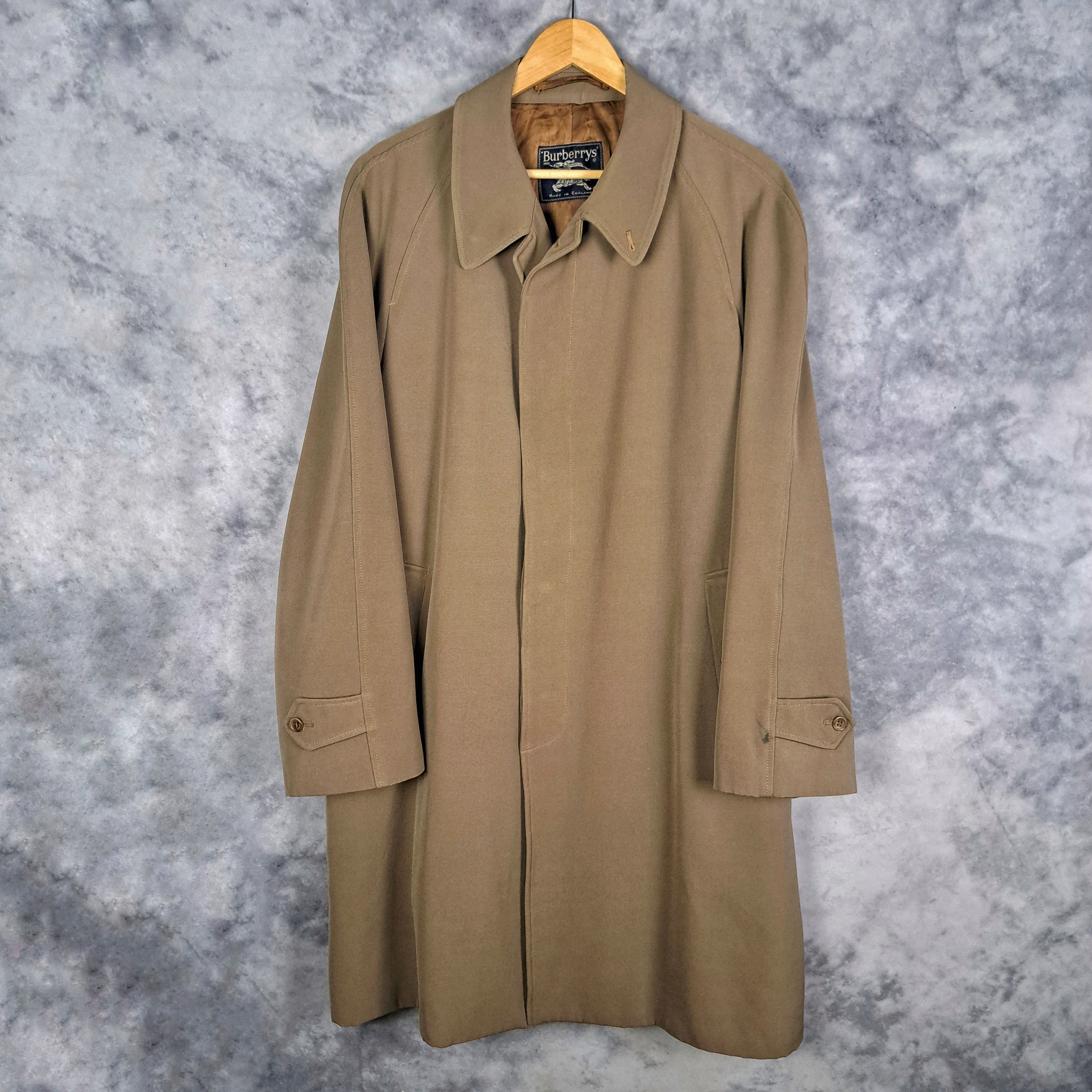 image of Vintage Burberrys Wool Blend Beige Coat Casual Designer, Men's (Size XL)